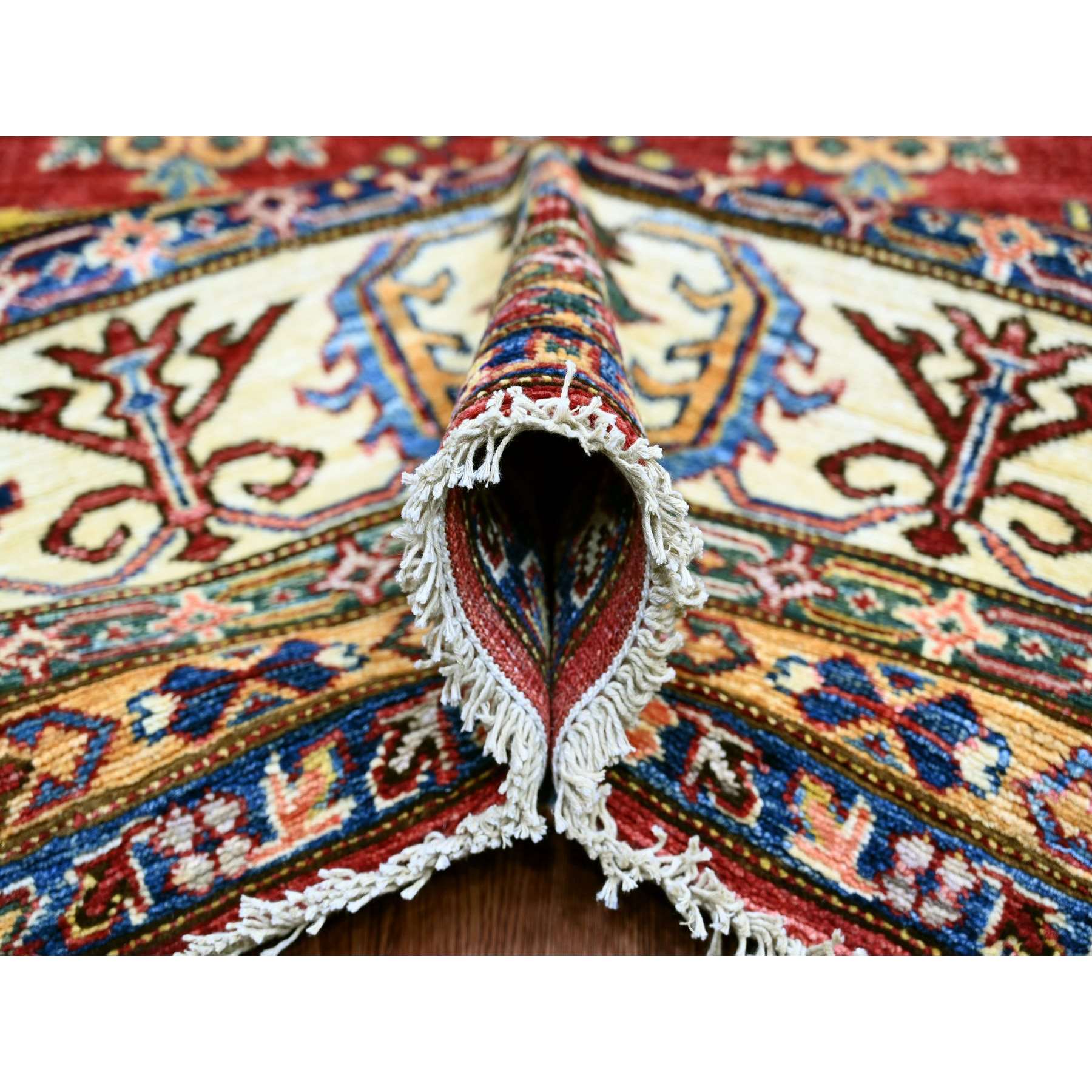Tribal-Geometric-Hand-Knotted-Rug-106305