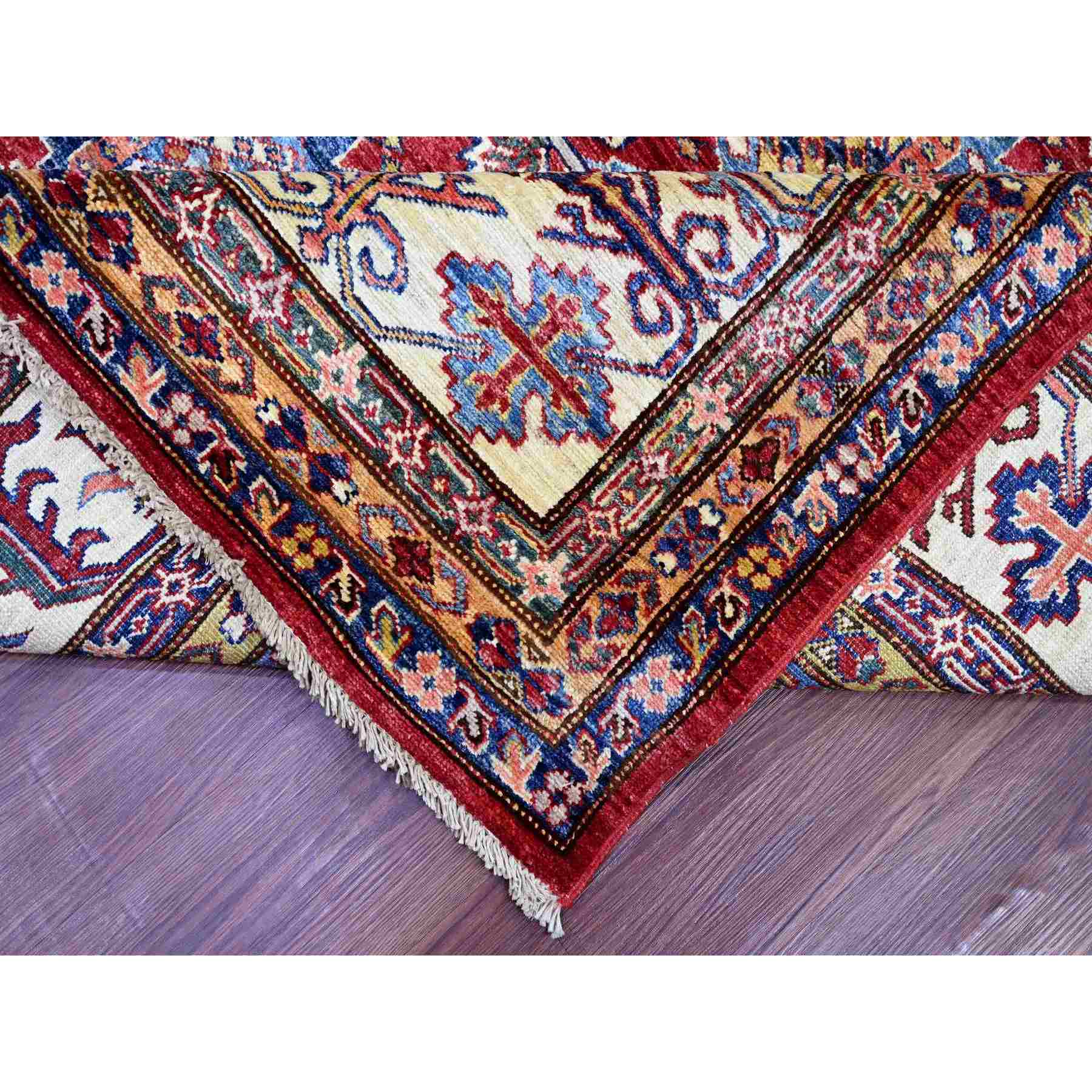 Tribal-Geometric-Hand-Knotted-Rug-106305