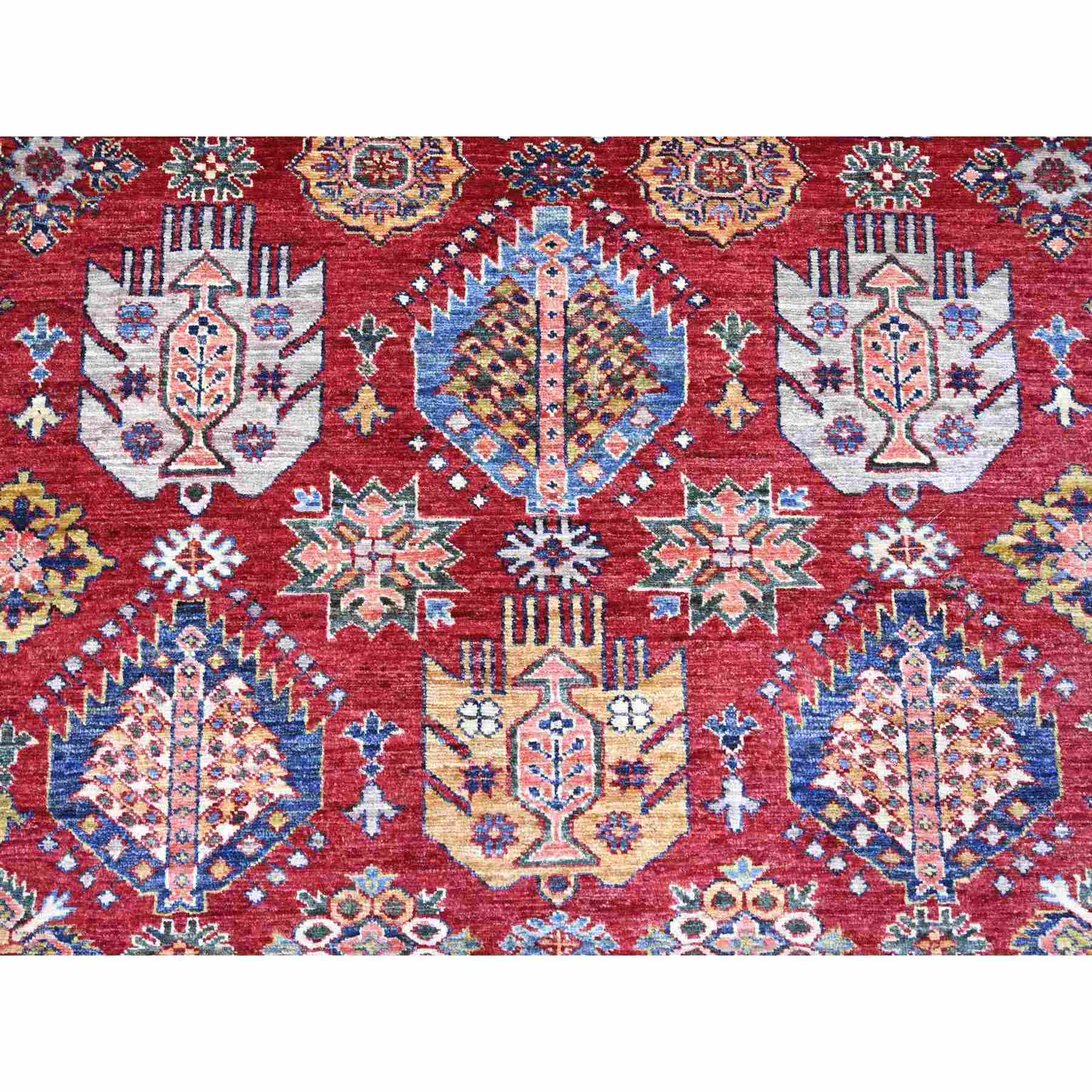 Tribal-Geometric-Hand-Knotted-Rug-106305