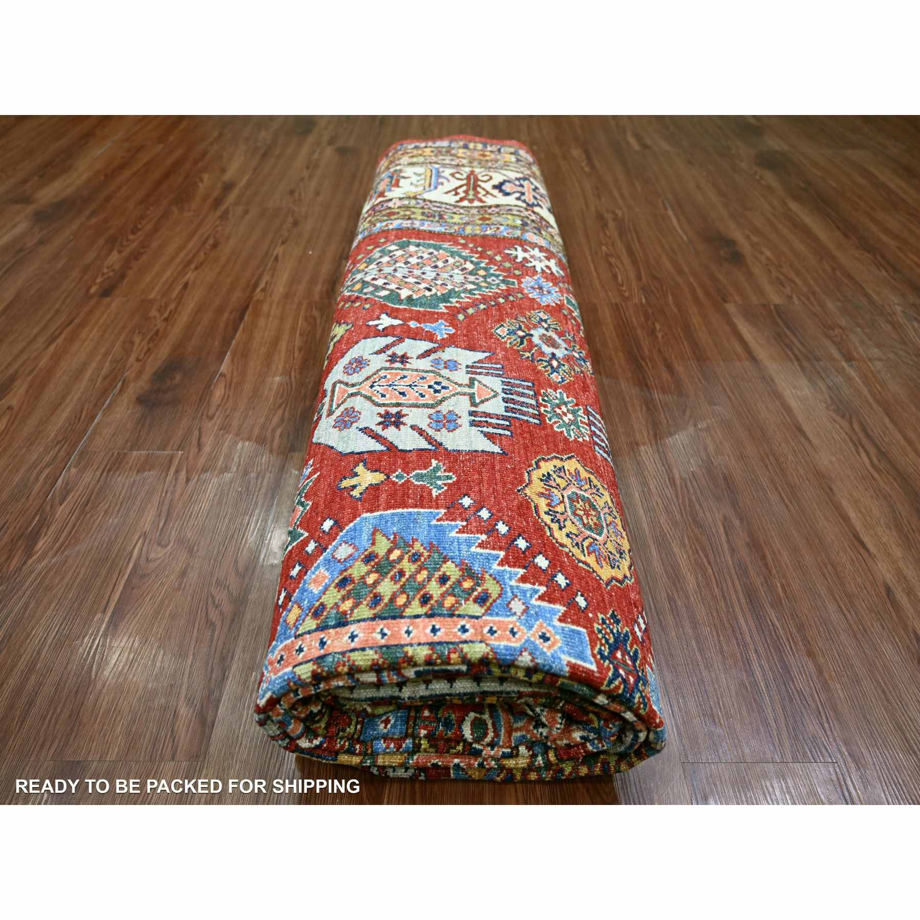 Tribal-Geometric-Hand-Knotted-Rug-106305