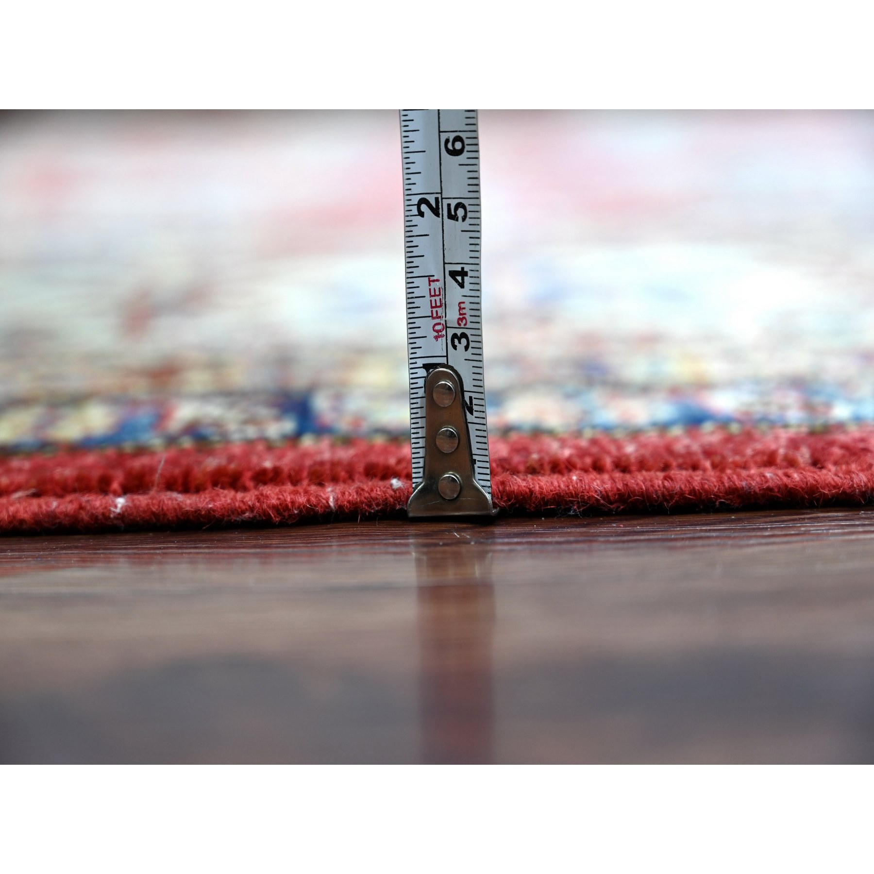 Tribal-Geometric-Hand-Knotted-Rug-106305