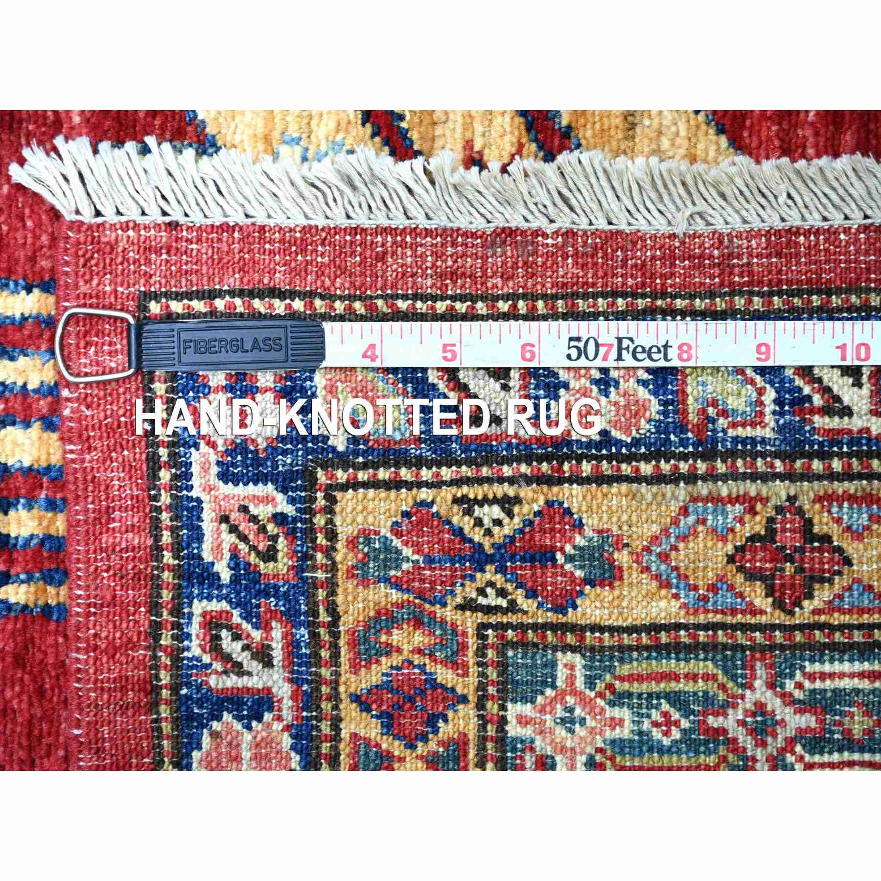 Tribal-Geometric-Hand-Knotted-Rug-106305