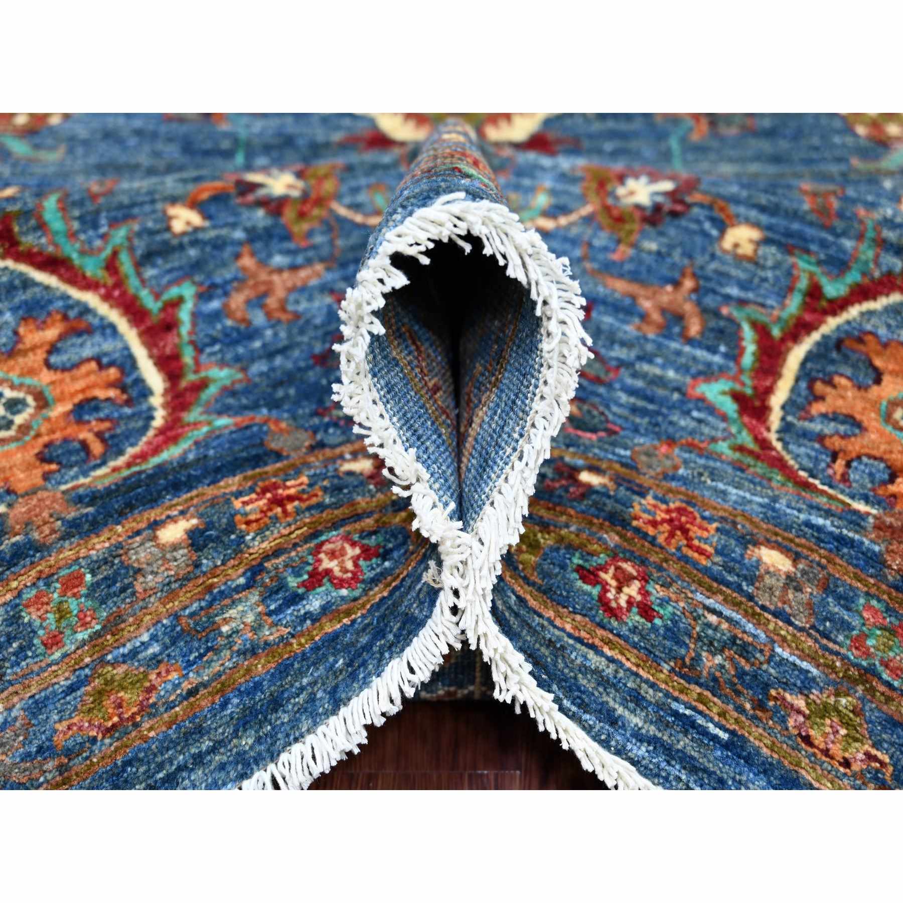 Tribal-Geometric-Hand-Knotted-Rug-106310