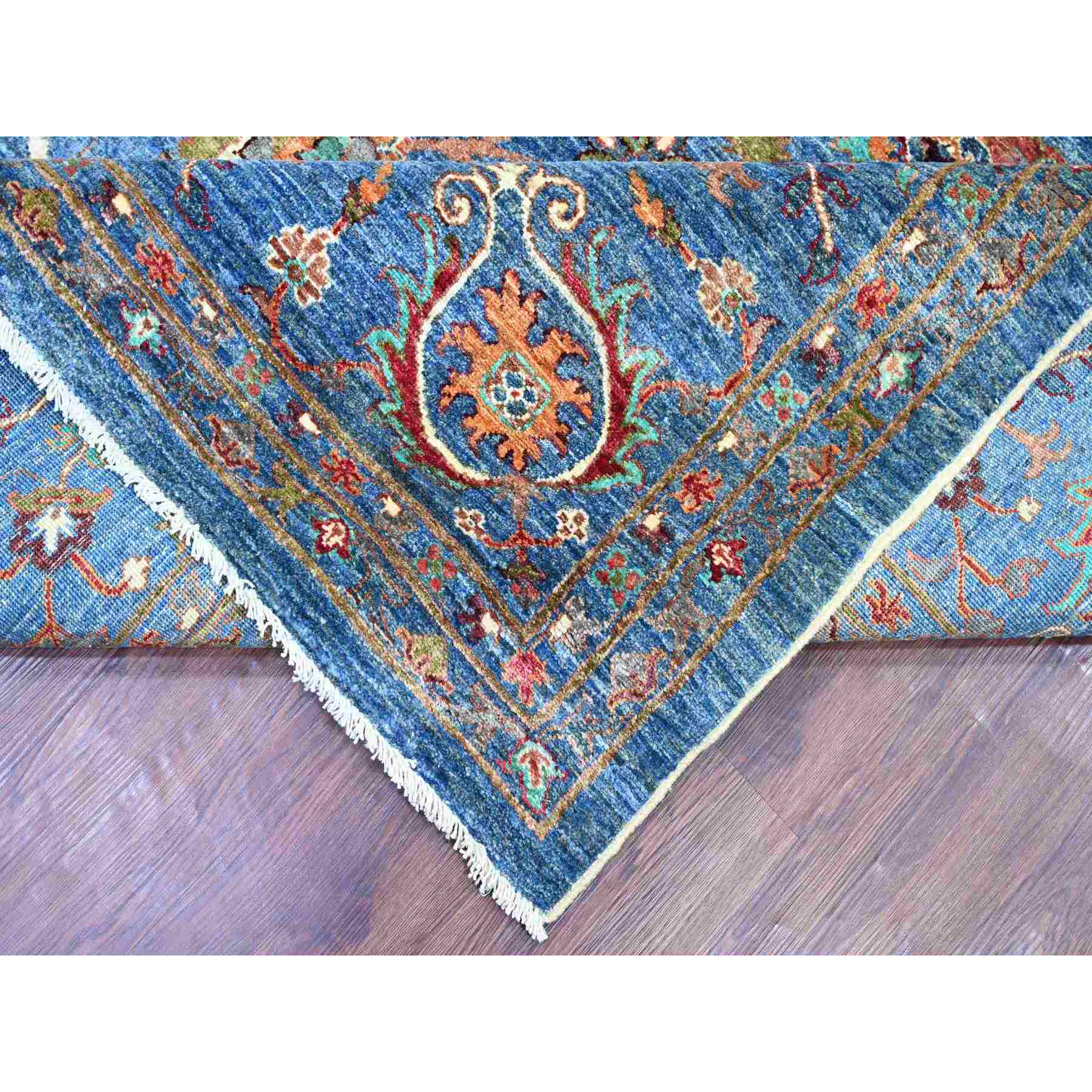 Tribal-Geometric-Hand-Knotted-Rug-106310