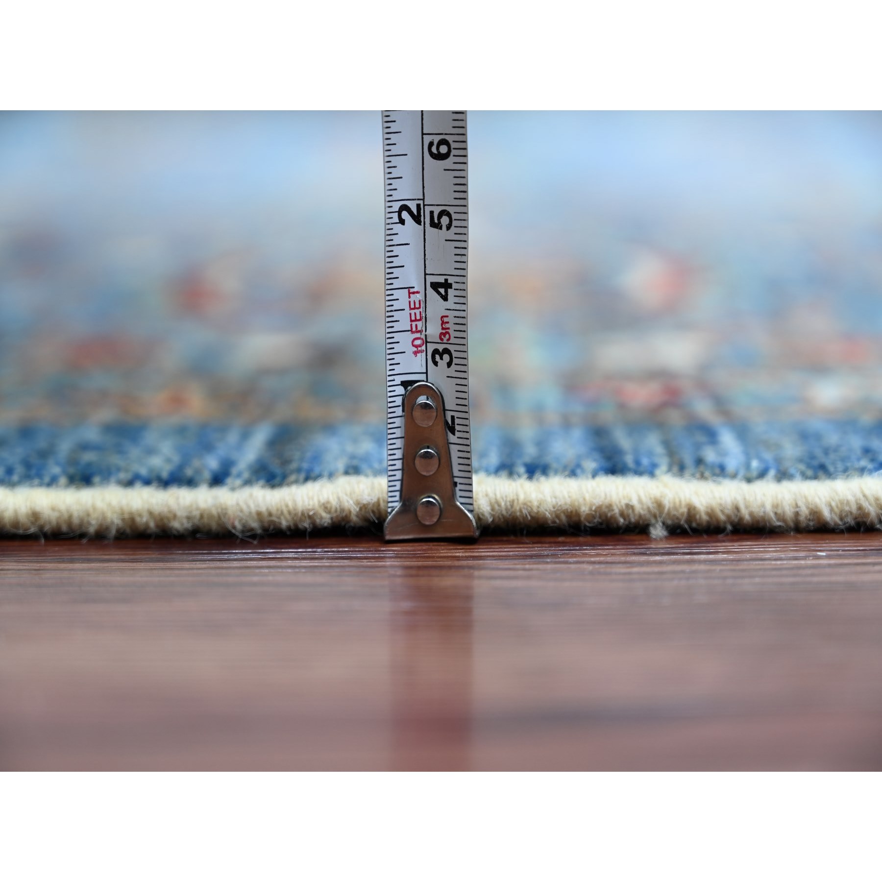Tribal-Geometric-Hand-Knotted-Rug-106310
