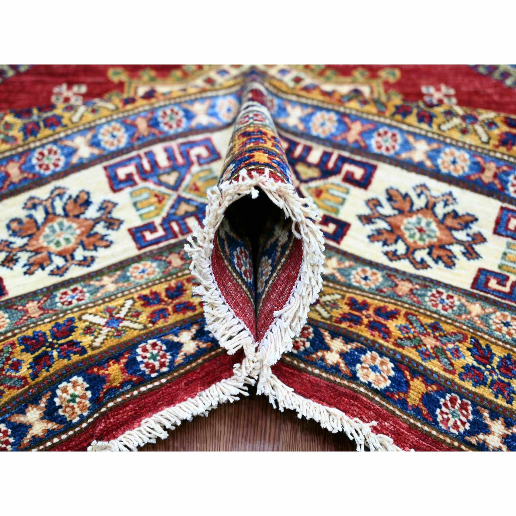 Tribal-Geometric-Hand-Knotted-Rug-106315