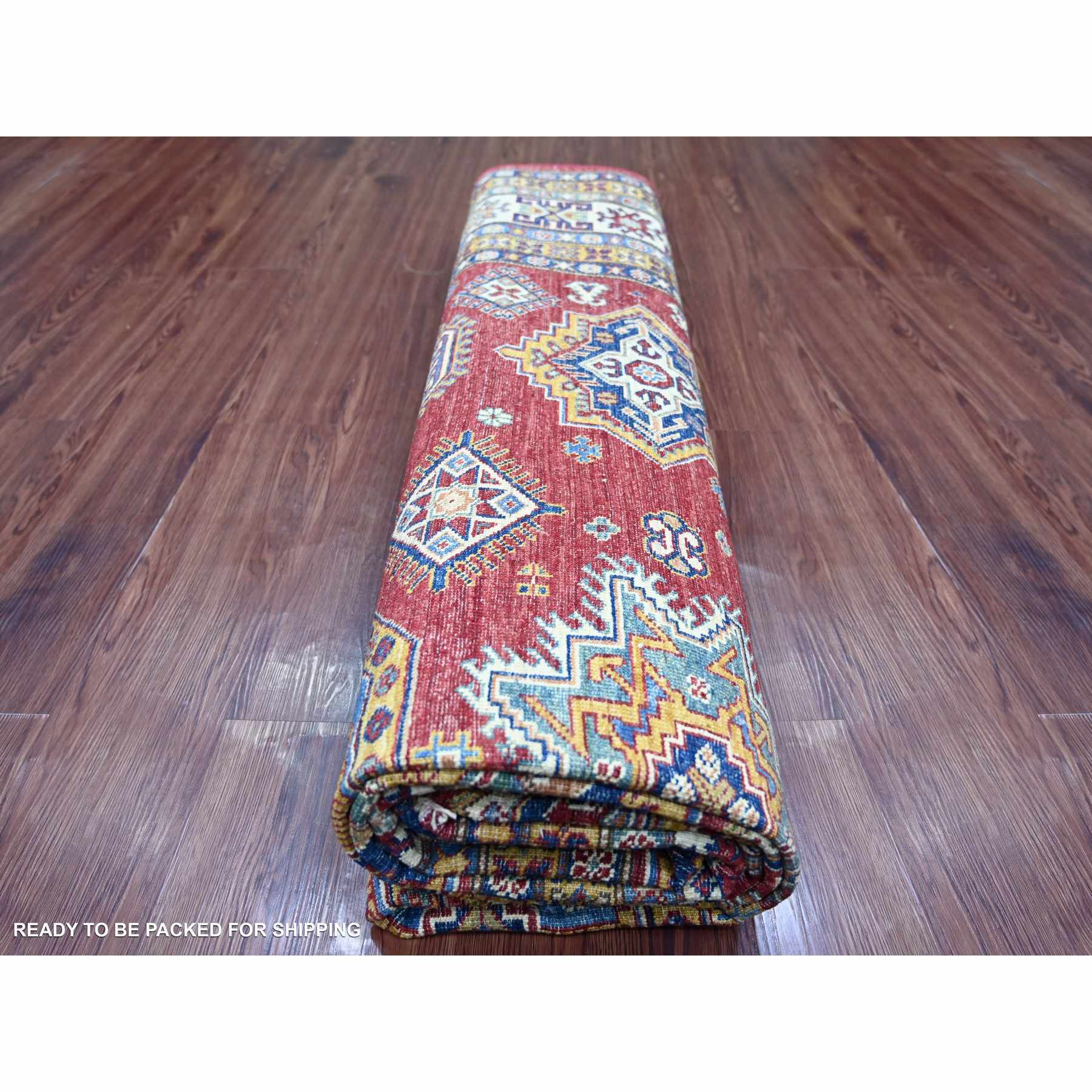 Tribal-Geometric-Hand-Knotted-Rug-106315