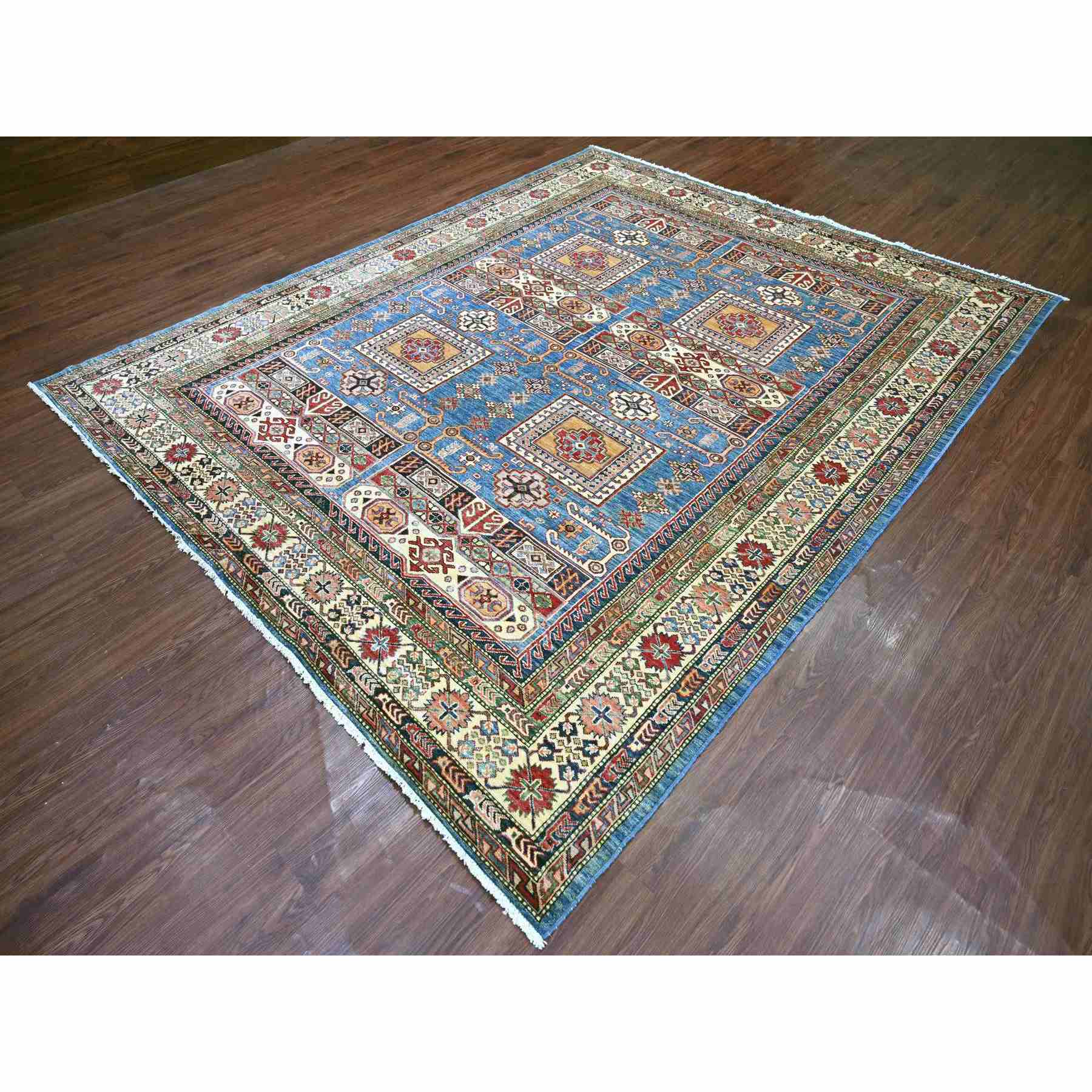 Tribal-Geometric-Hand-Knotted-Rug-106320