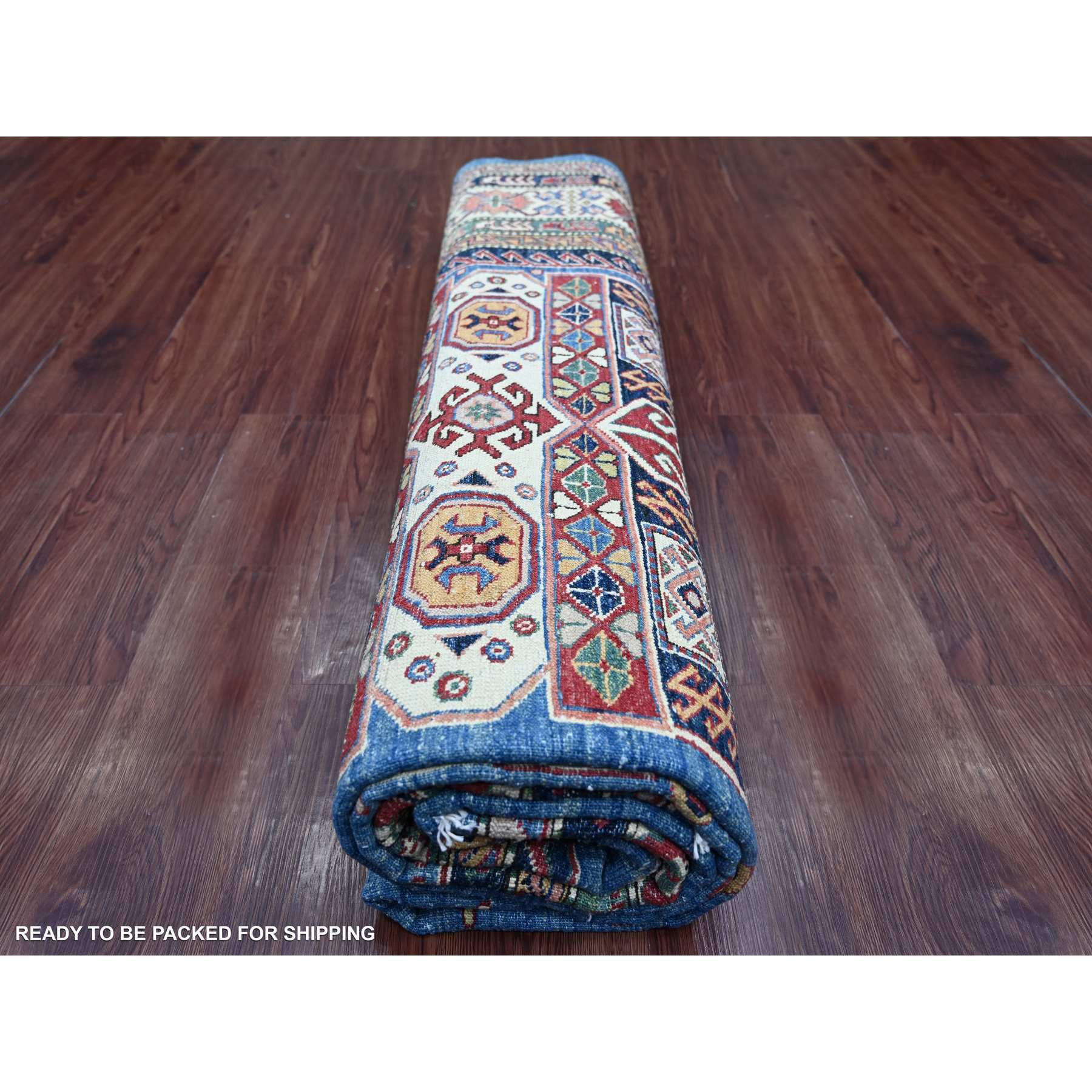 Tribal-Geometric-Hand-Knotted-Rug-106320