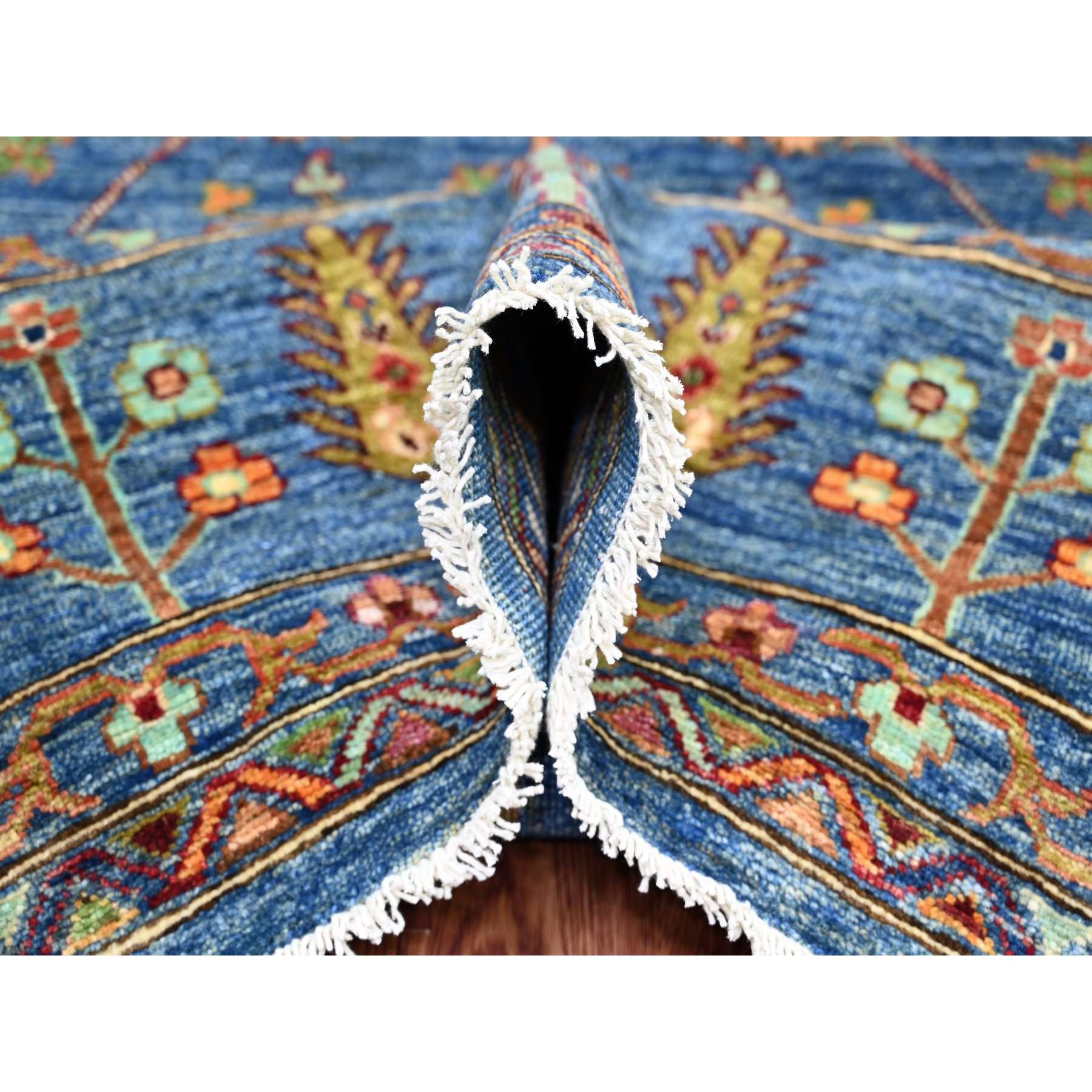 Tribal-Geometric-Hand-Knotted-Rug-106325