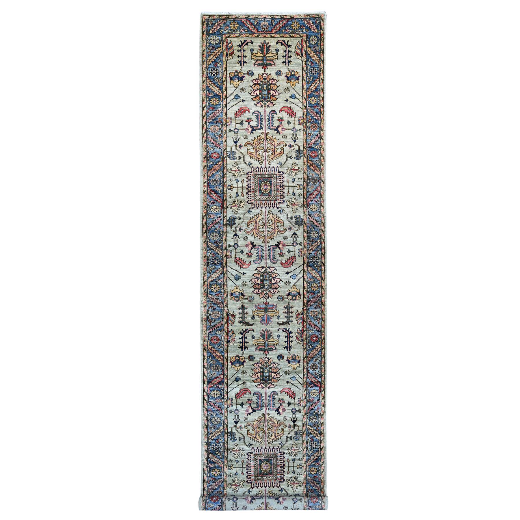 Tribal-Geometric-Hand-Knotted-Rug-106330