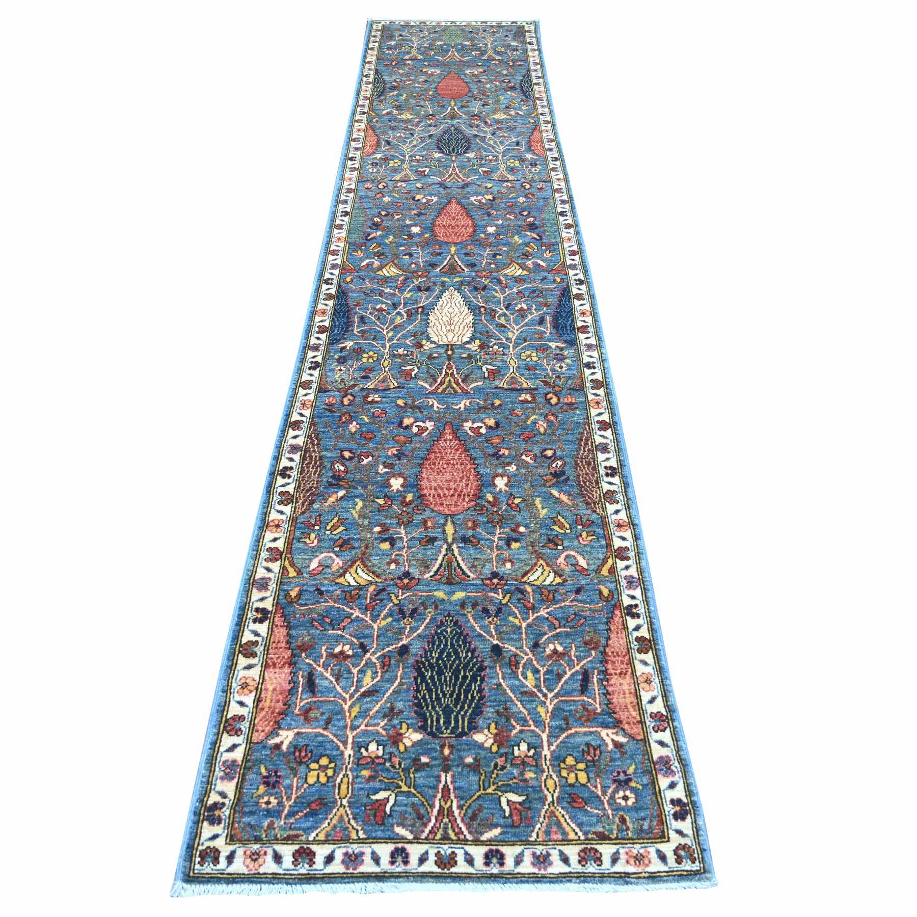 Tribal-Geometric-Hand-Knotted-Rug-106335
