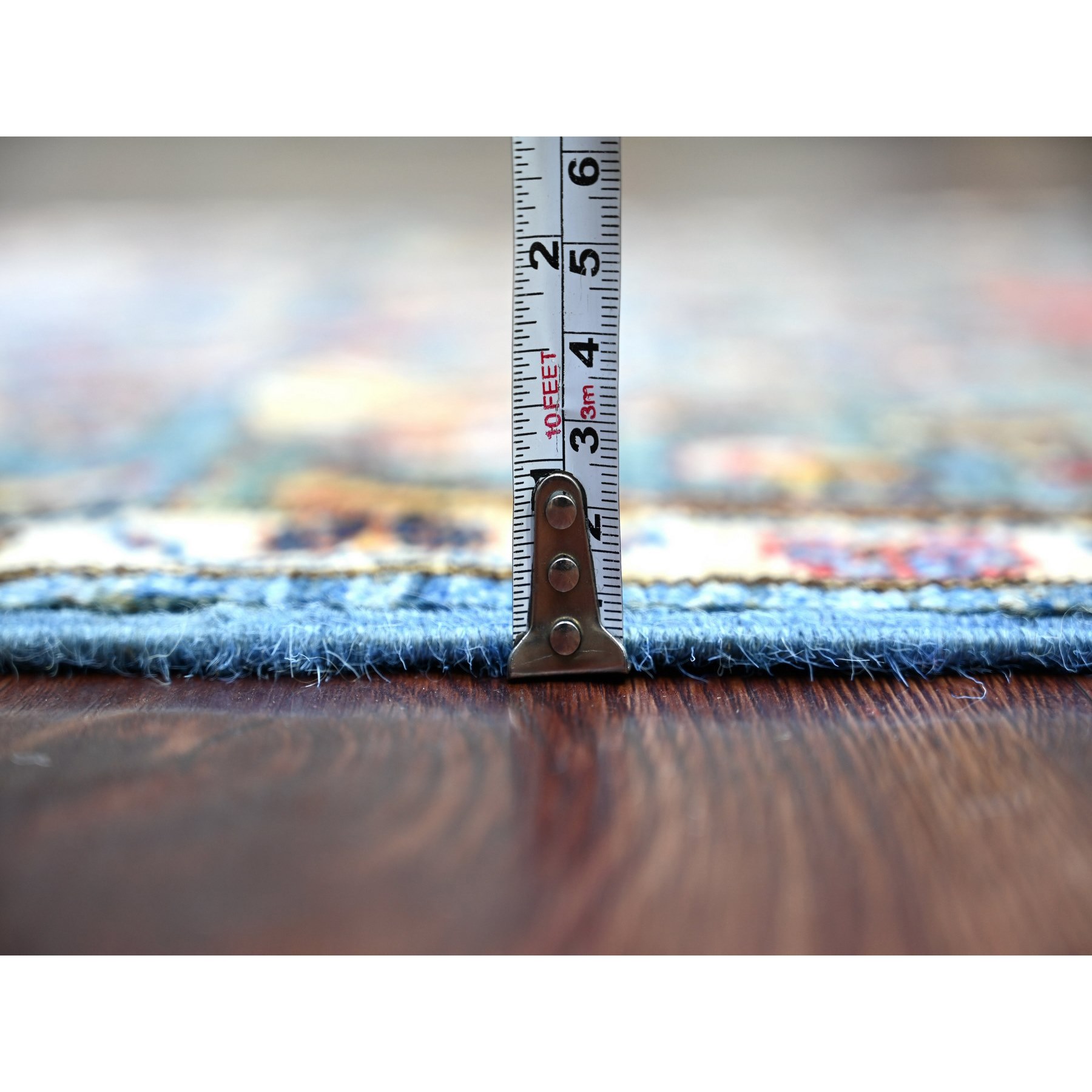 Tribal-Geometric-Hand-Knotted-Rug-106335
