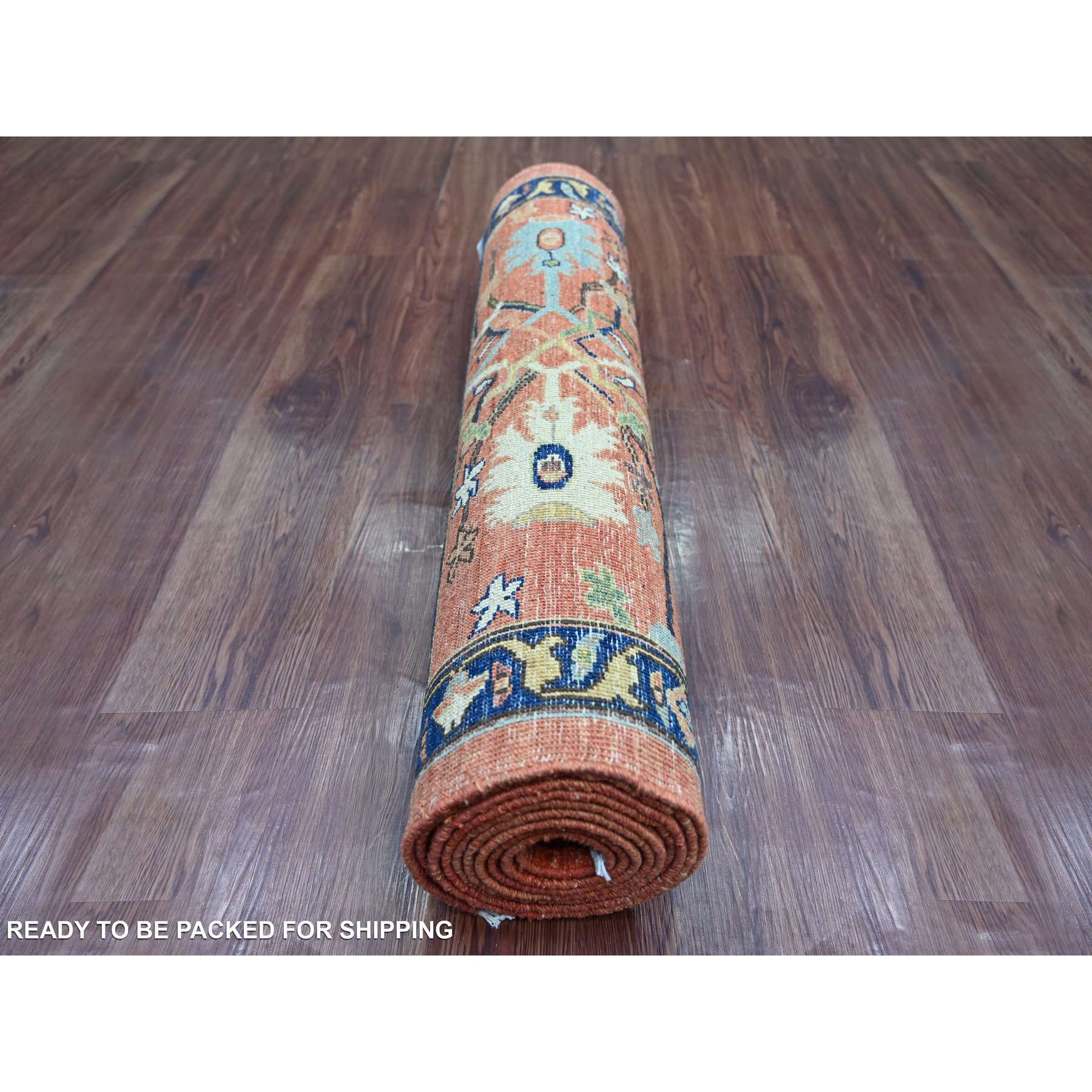 Tribal-Geometric-Hand-Knotted-Rug-106340
