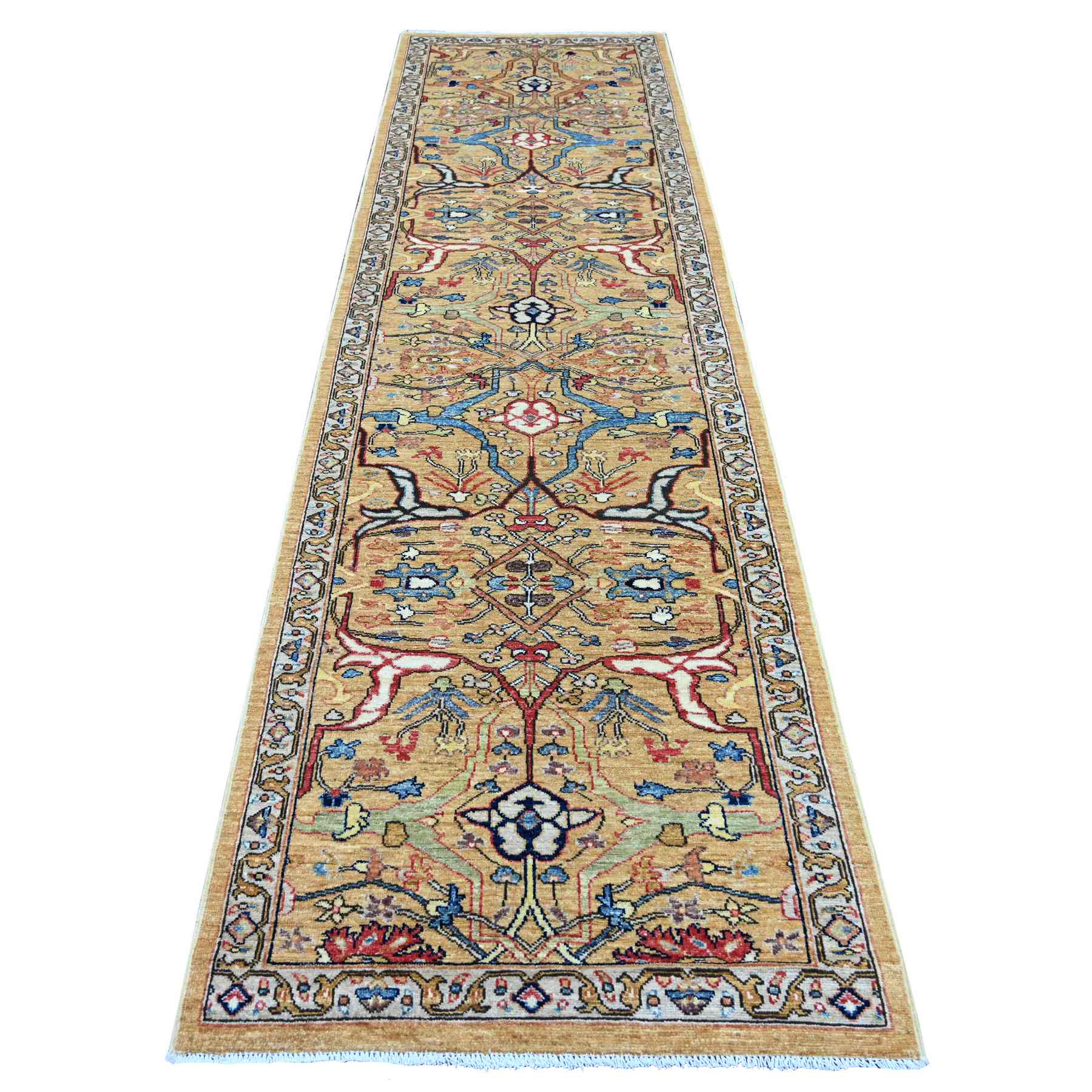 Tribal-Geometric-Hand-Knotted-Rug-106345