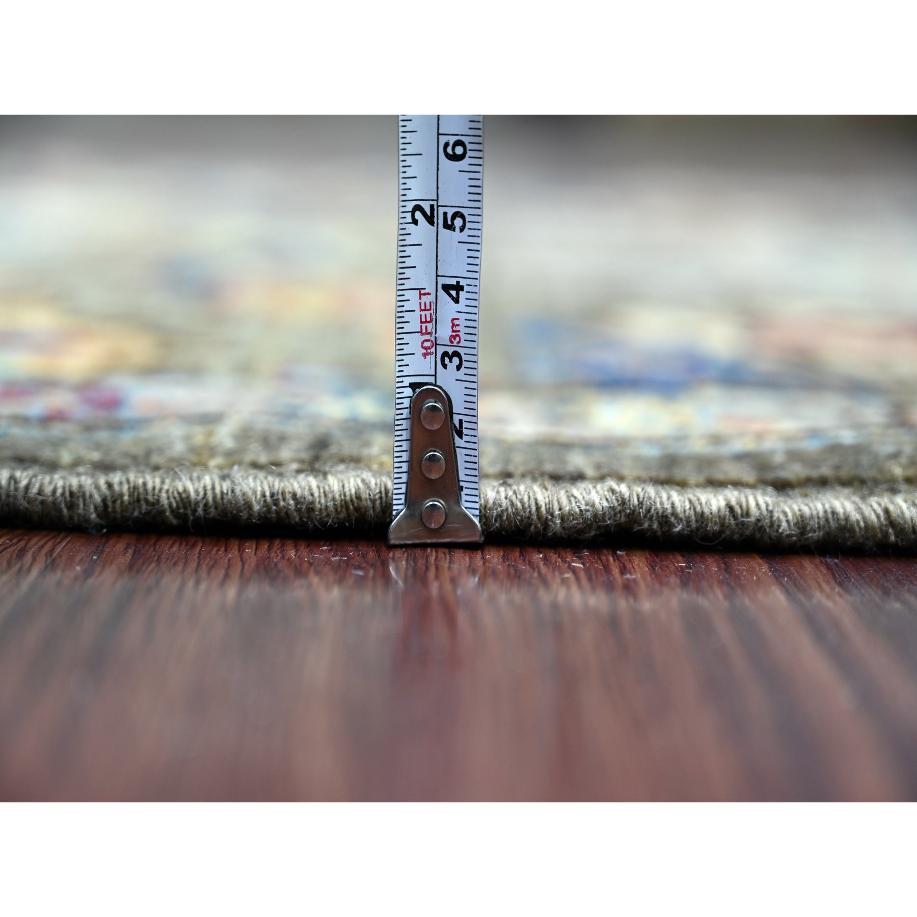 Tribal-Geometric-Hand-Knotted-Rug-106350
