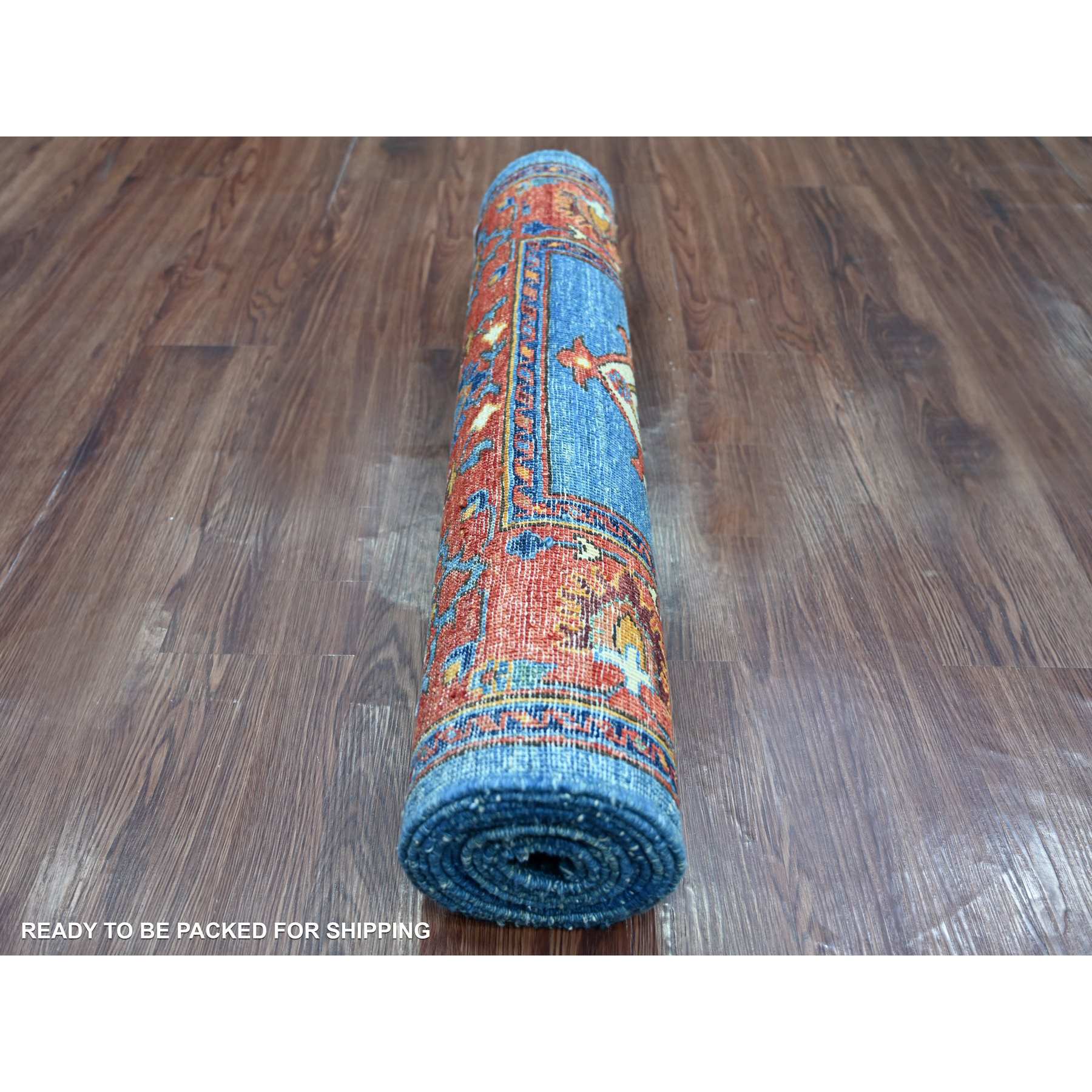 Tribal-Geometric-Hand-Knotted-Rug-106365