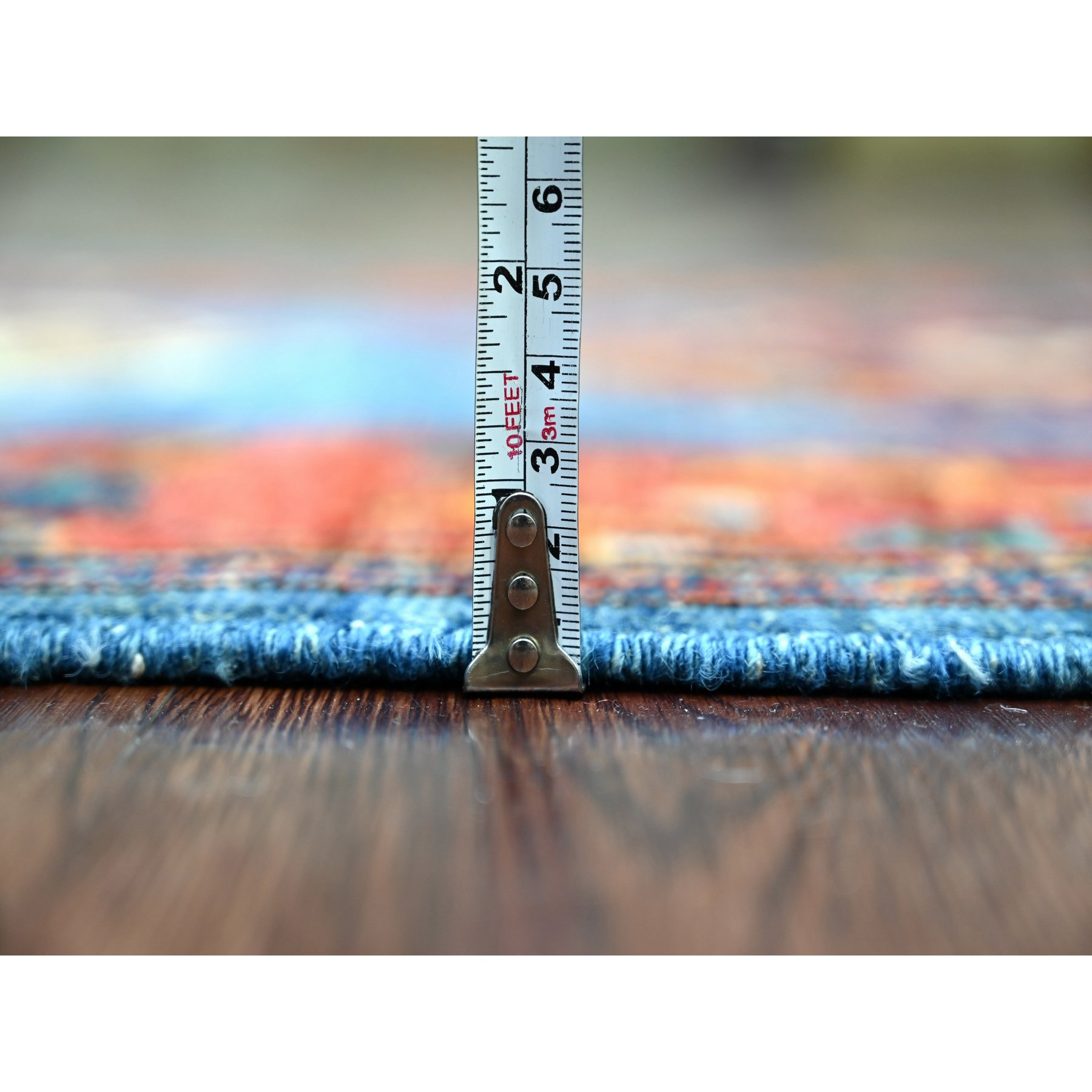 Tribal-Geometric-Hand-Knotted-Rug-106365