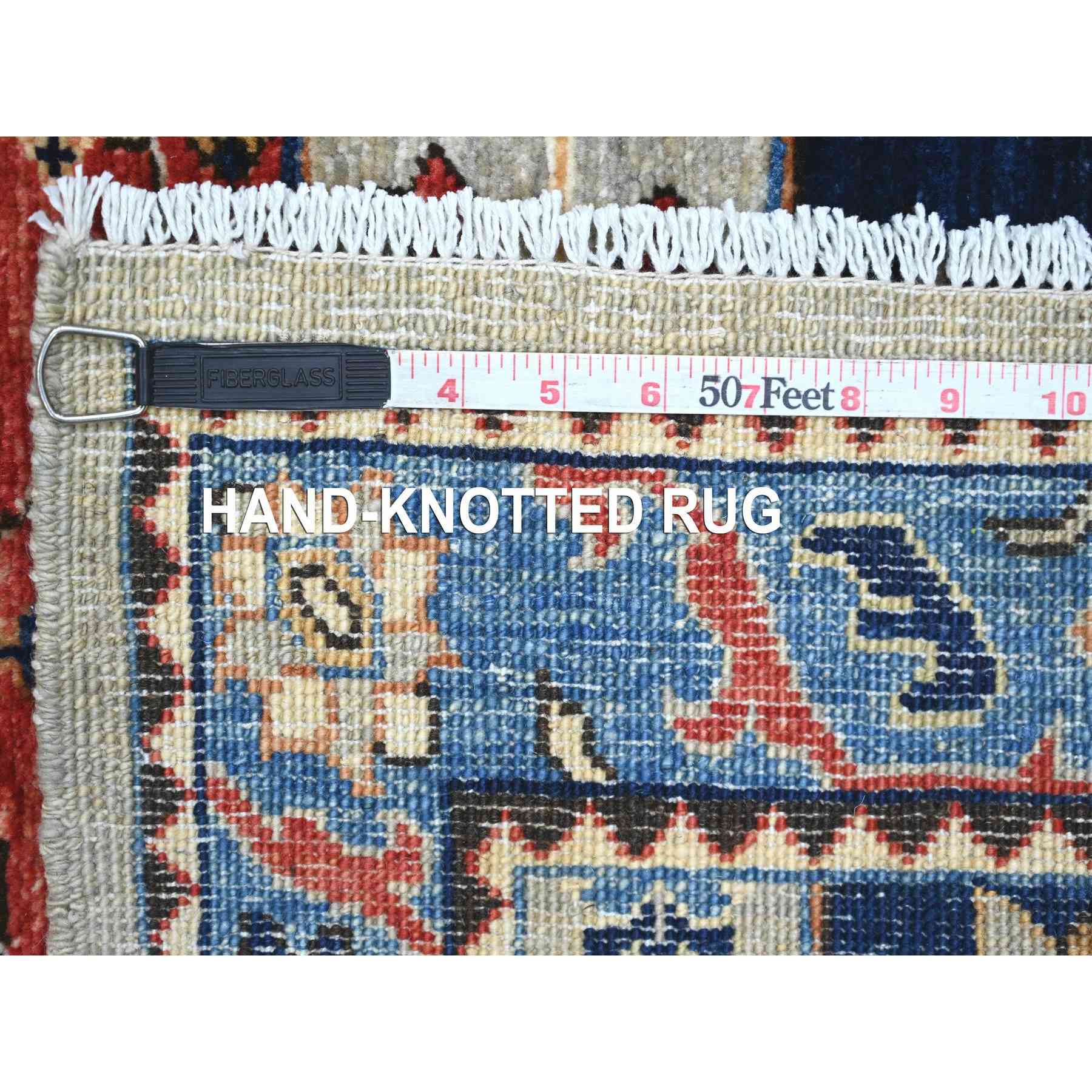 Tribal-Geometric-Hand-Knotted-Rug-106370