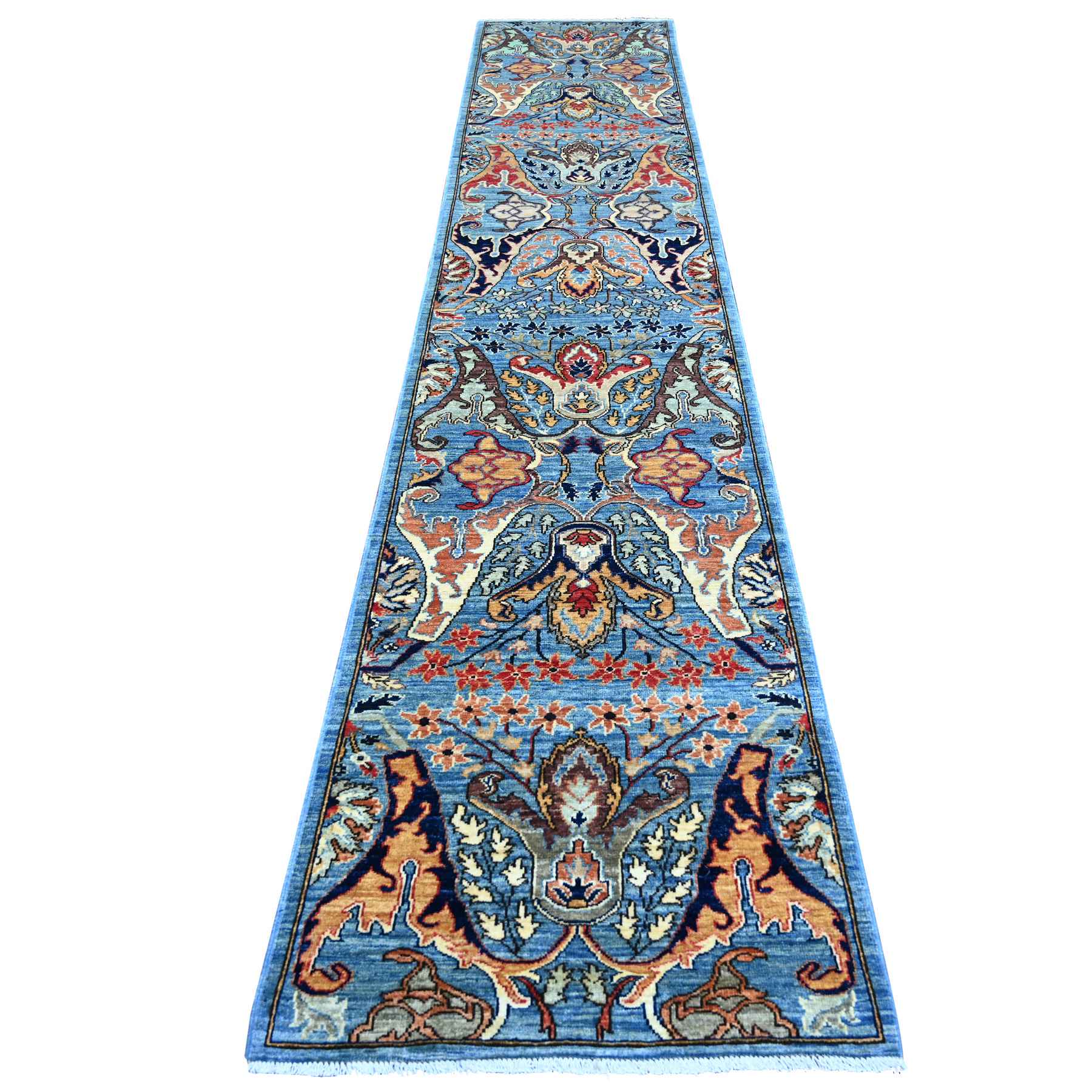 Tribal-Geometric-Hand-Knotted-Rug-106375