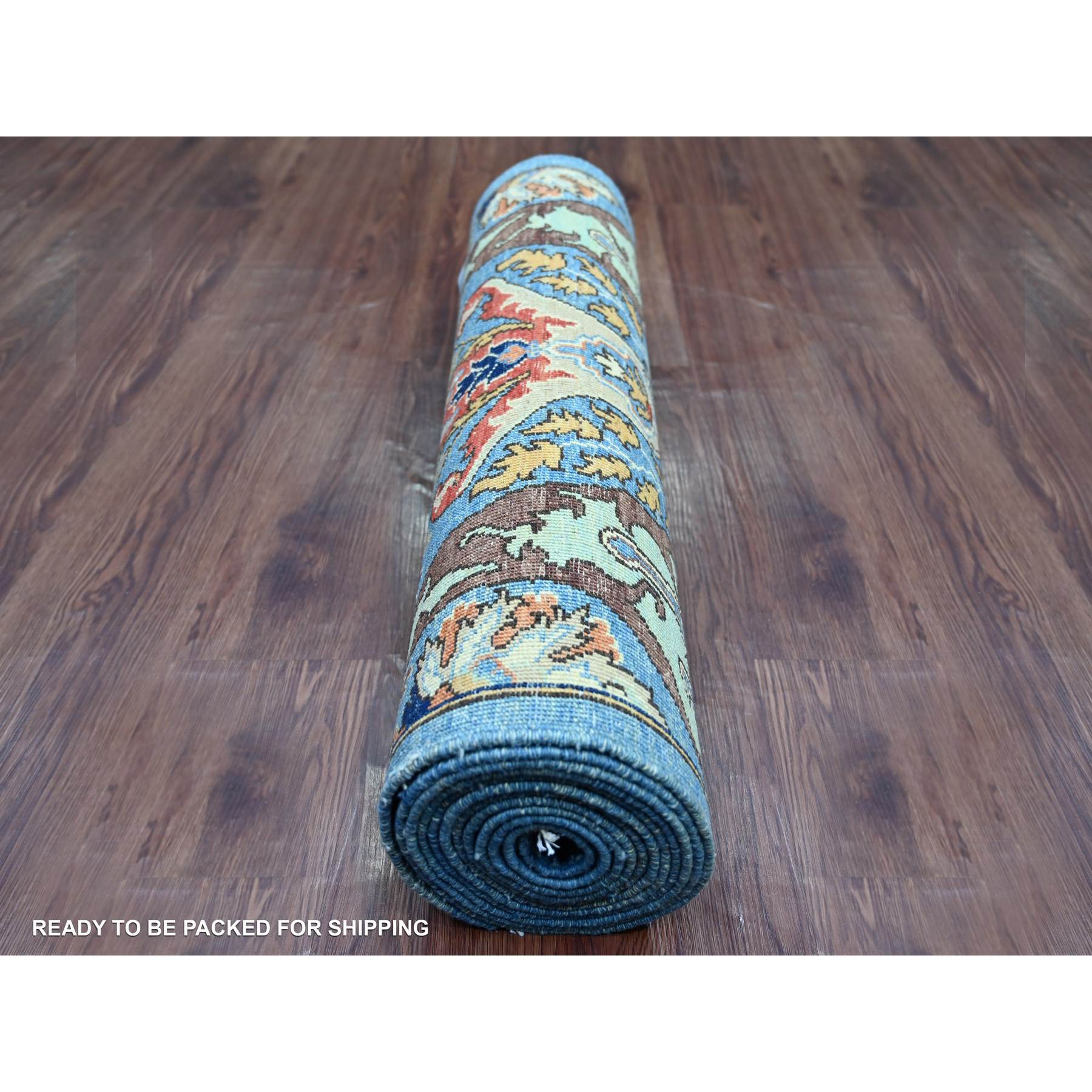Tribal-Geometric-Hand-Knotted-Rug-106375