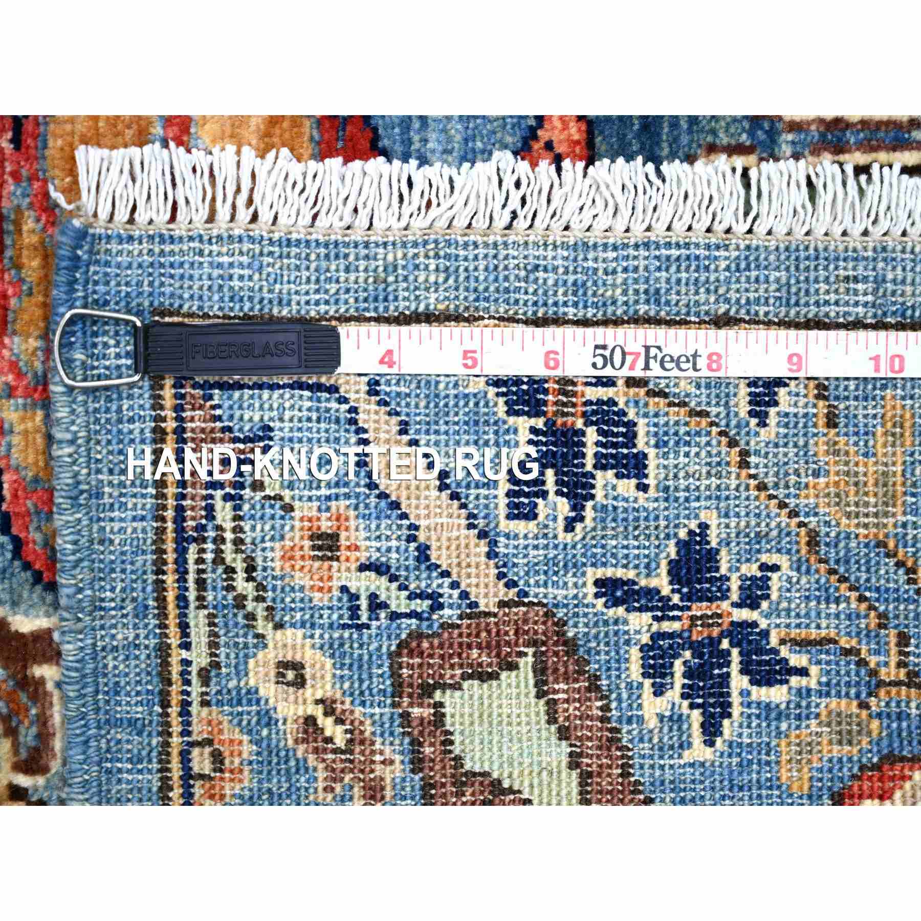 Tribal-Geometric-Hand-Knotted-Rug-106375