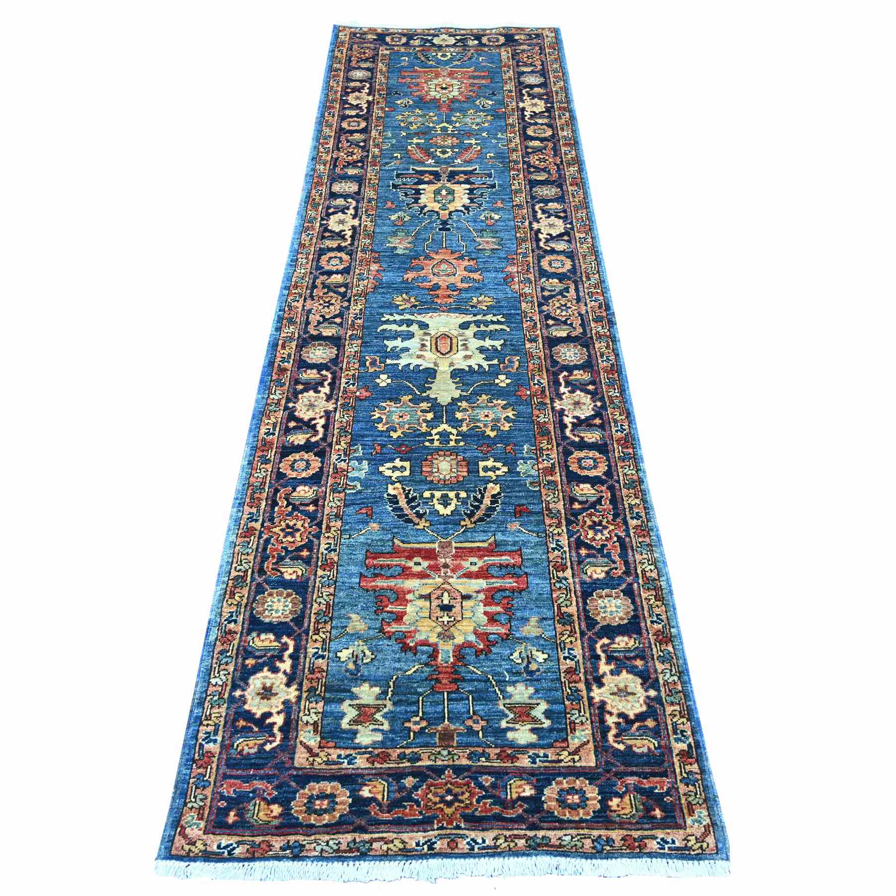Tribal-Geometric-Hand-Knotted-Rug-106385