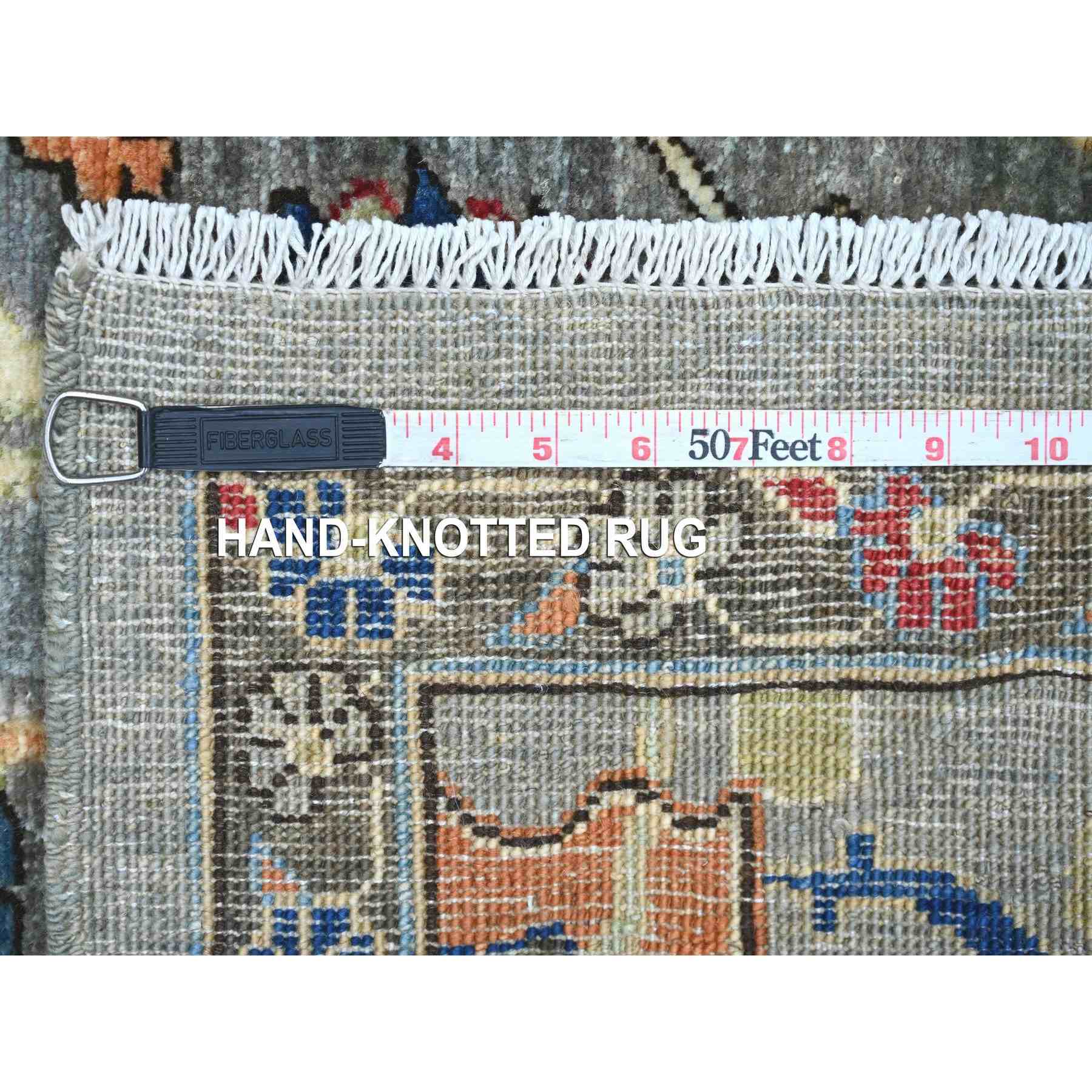 Tribal-Geometric-Hand-Knotted-Rug-106420