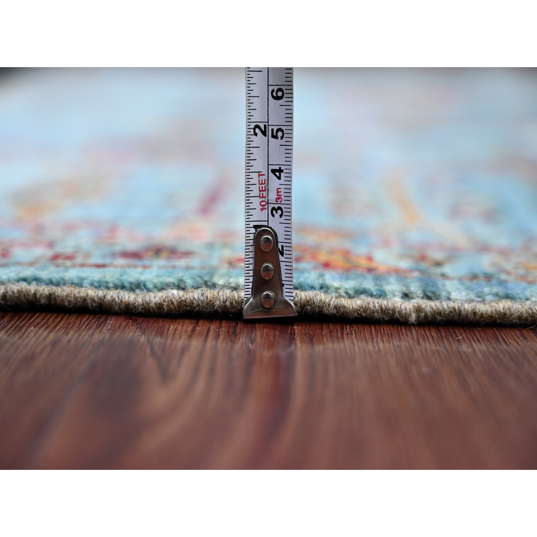 Tribal-Geometric-Hand-Knotted-Rug-106440