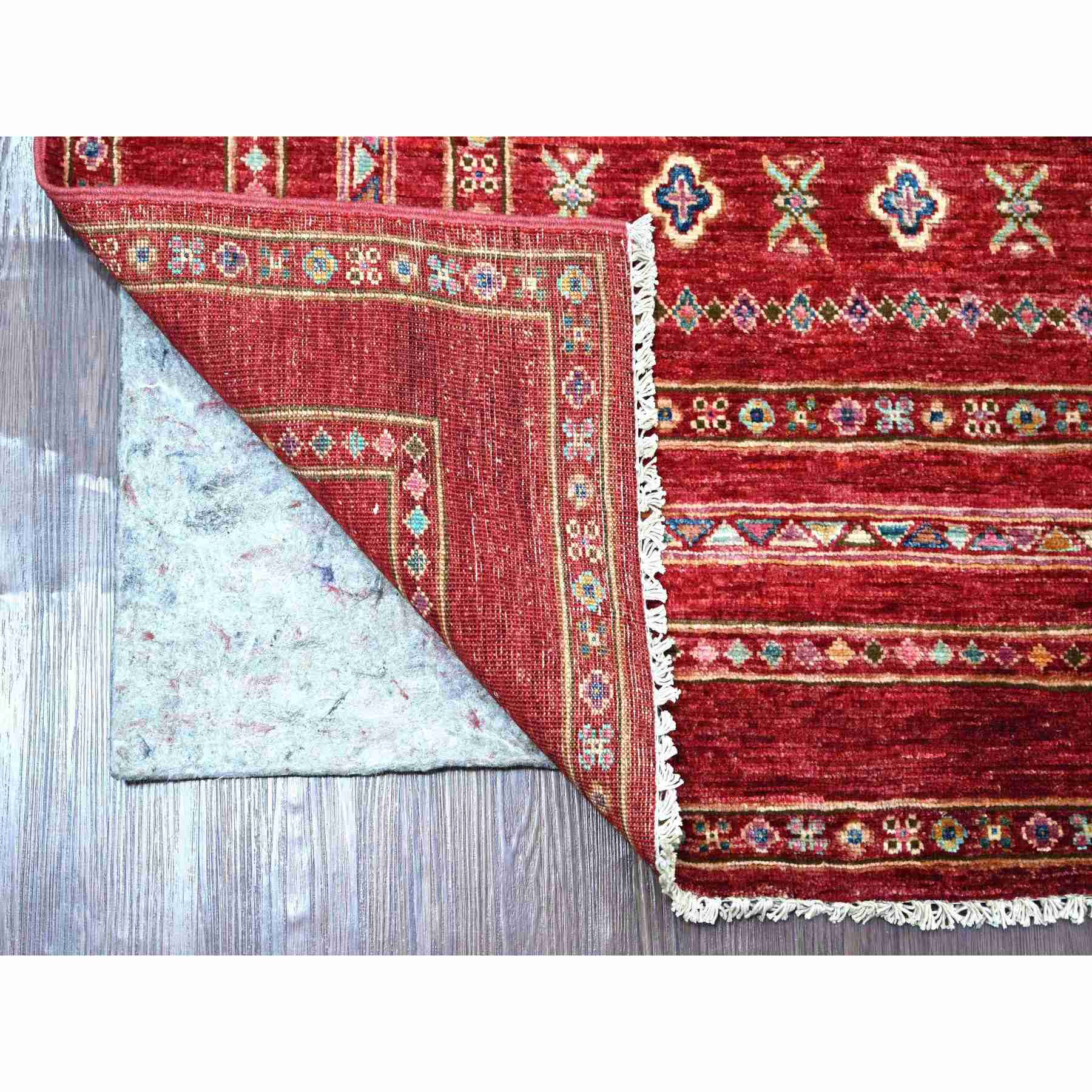 Tribal-Geometric-Hand-Knotted-Rug-106445