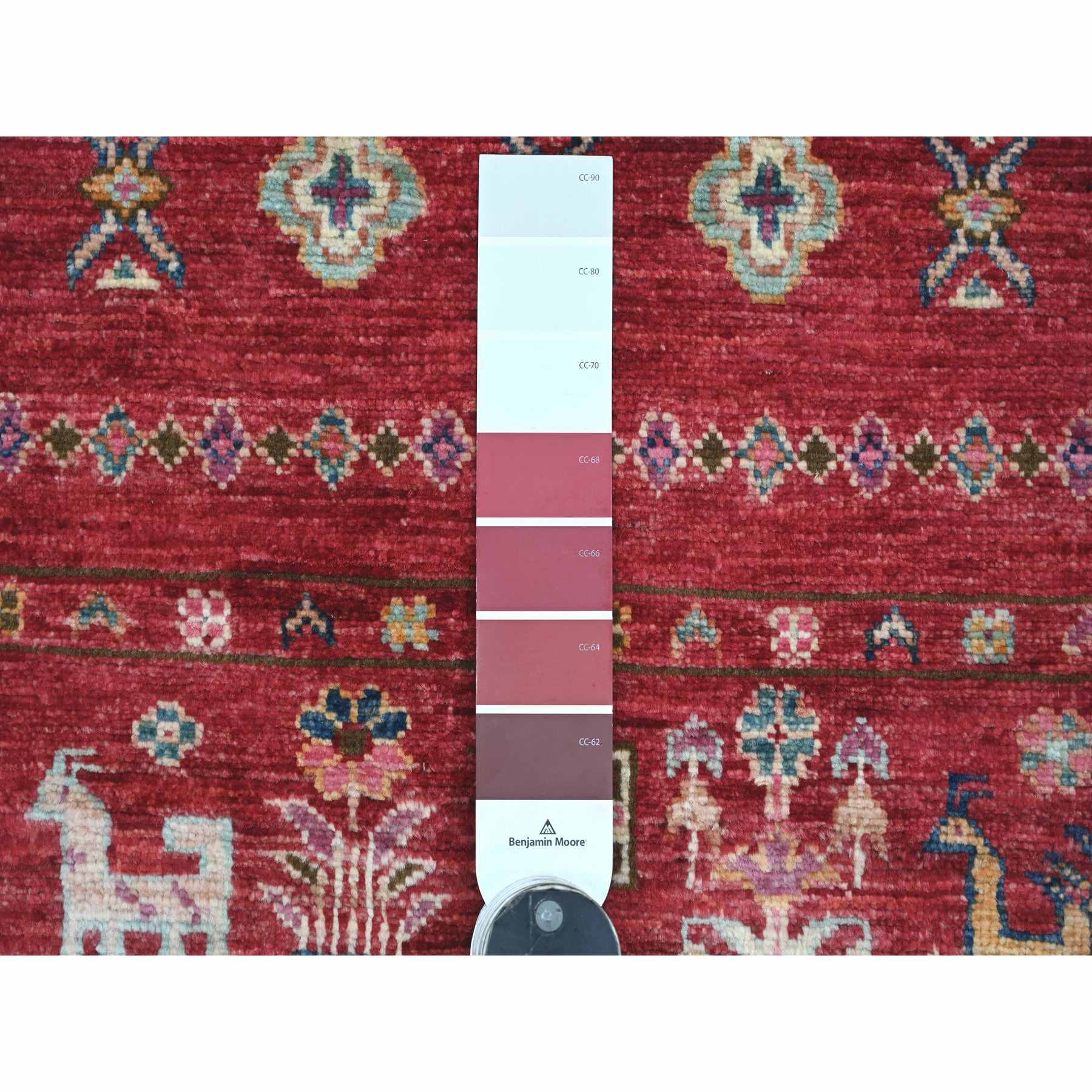 Tribal-Geometric-Hand-Knotted-Rug-106445