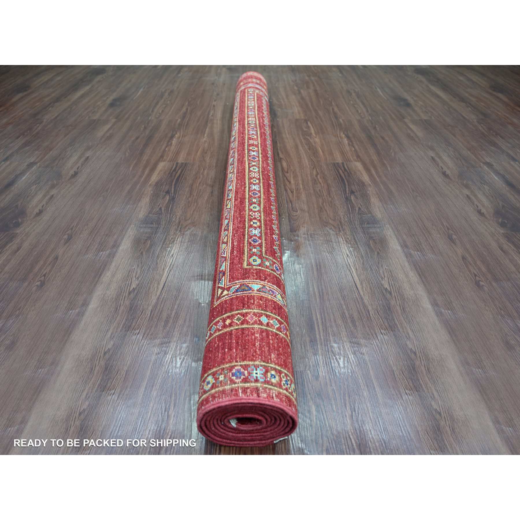 Tribal-Geometric-Hand-Knotted-Rug-106445