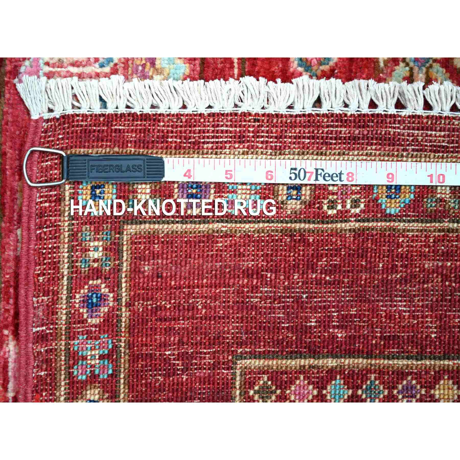 Tribal-Geometric-Hand-Knotted-Rug-106445