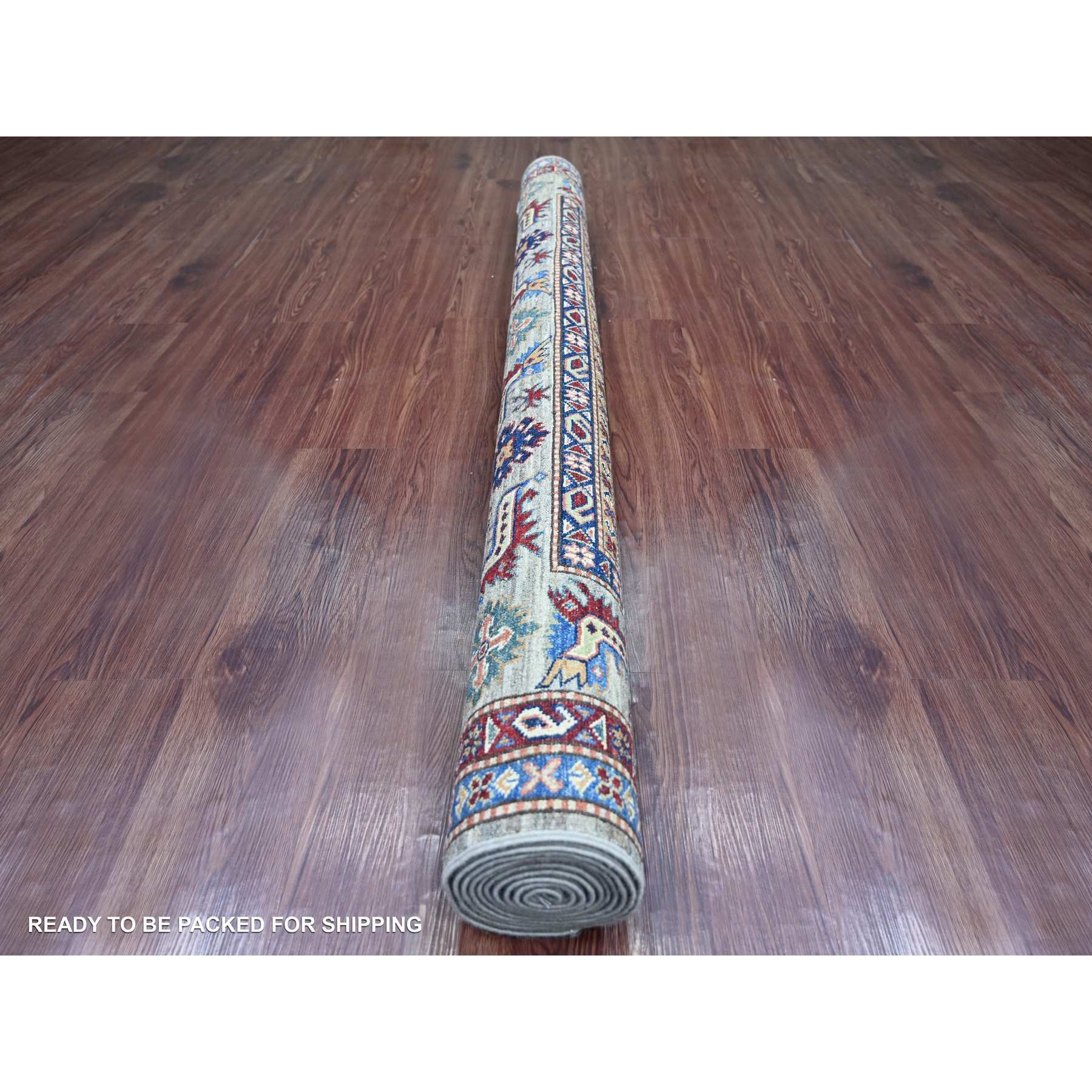 Tribal-Geometric-Hand-Knotted-Rug-106475