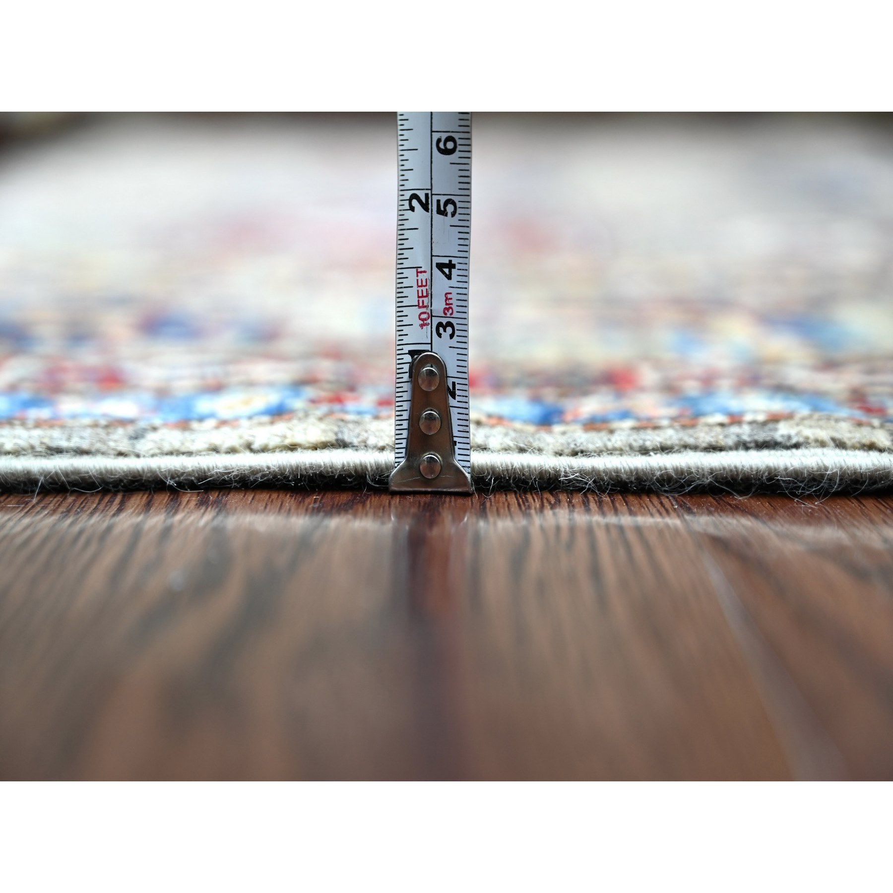 Tribal-Geometric-Hand-Knotted-Rug-106475