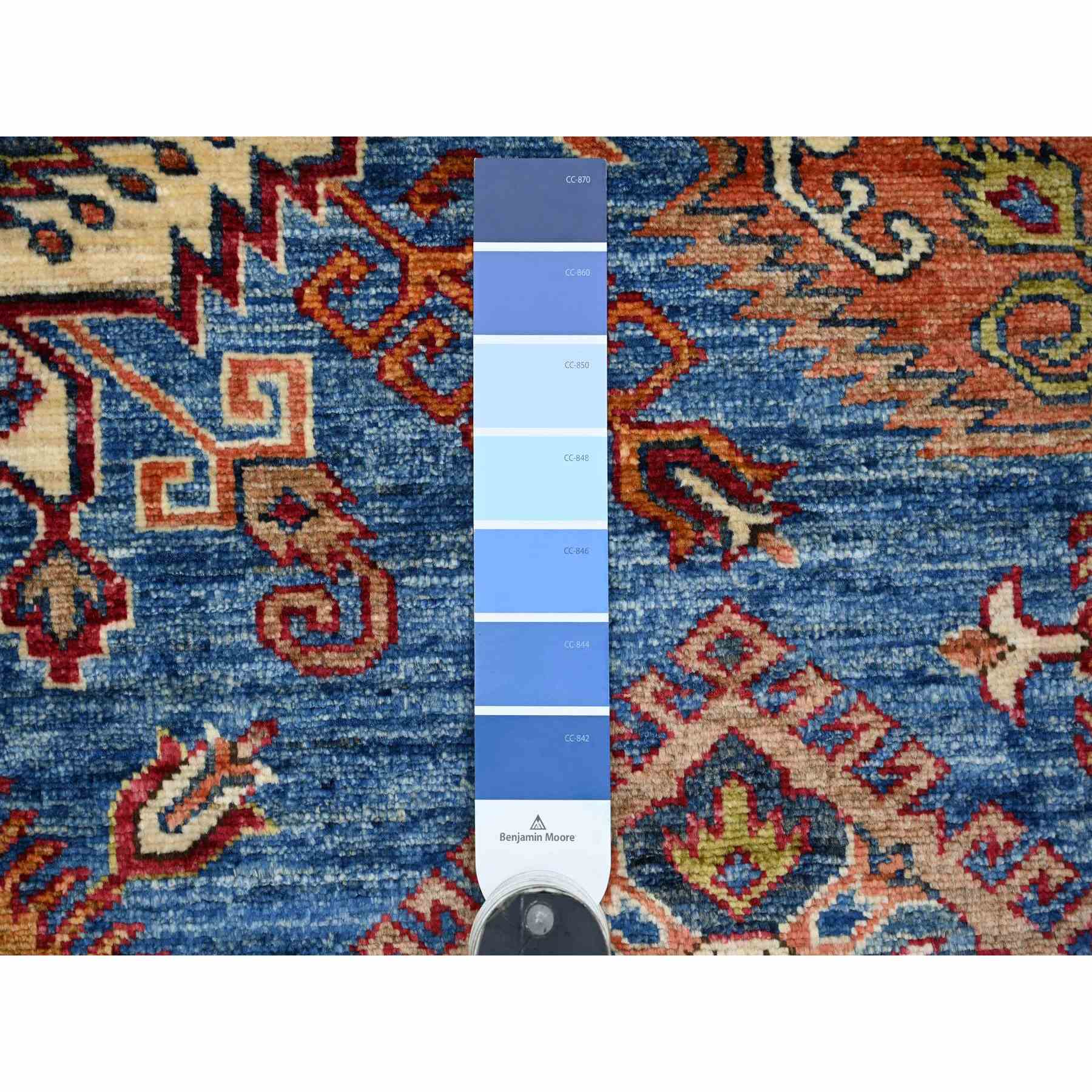 Tribal-Geometric-Hand-Knotted-Rug-106485