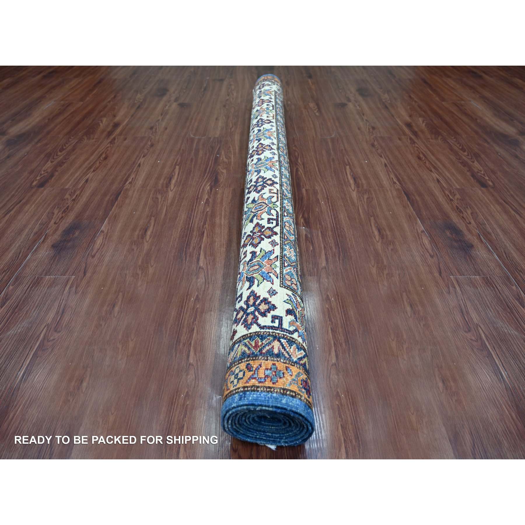 Tribal-Geometric-Hand-Knotted-Rug-106485