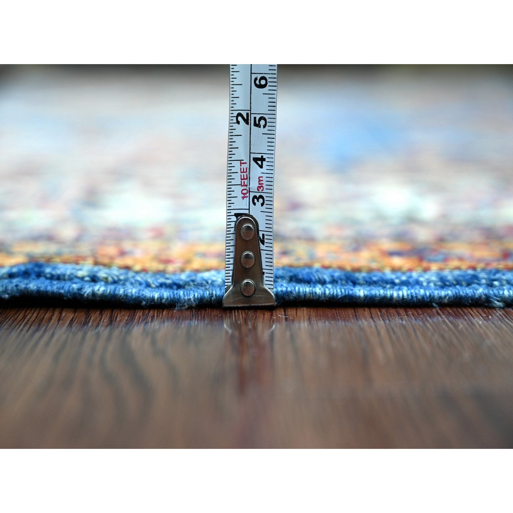 Tribal-Geometric-Hand-Knotted-Rug-106485
