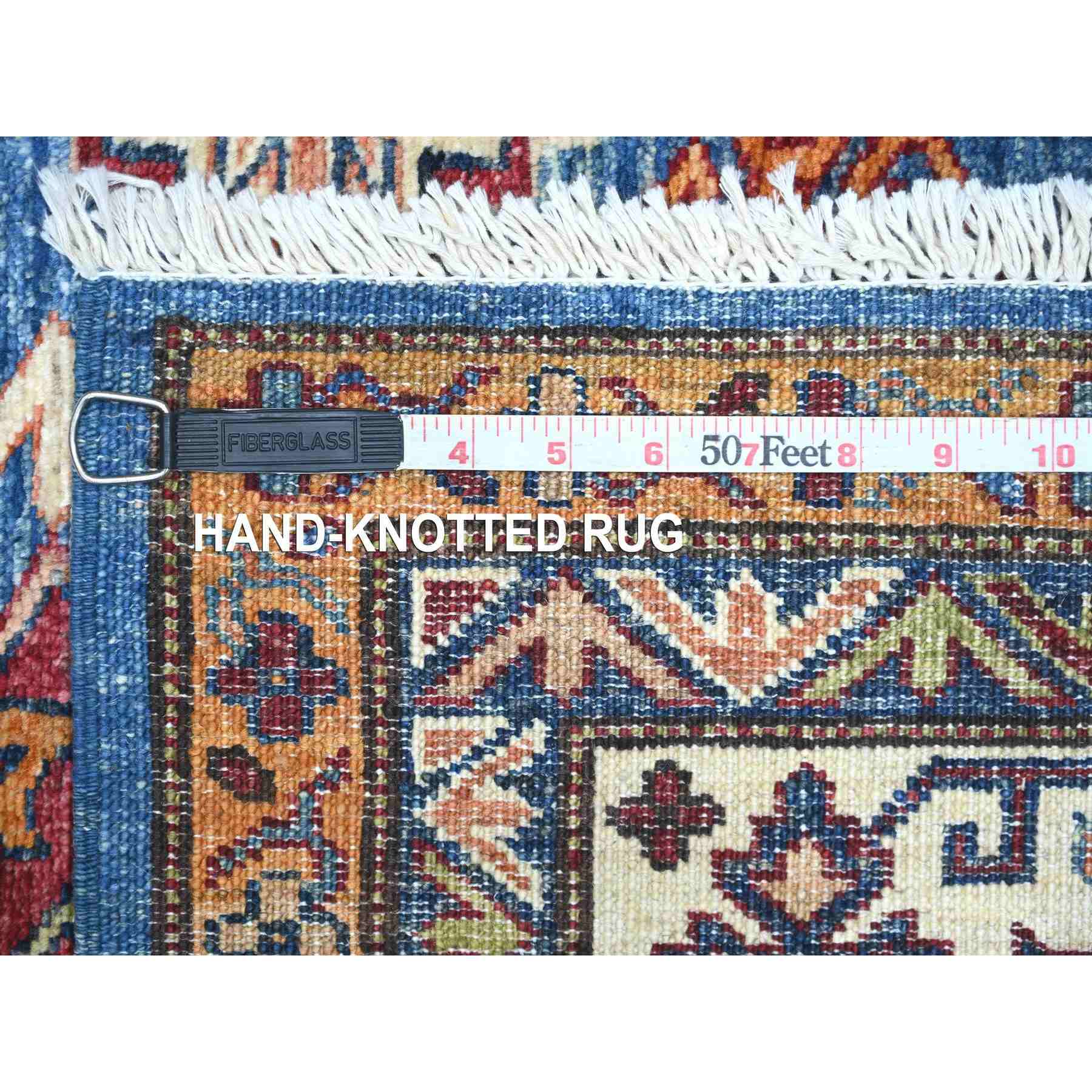 Tribal-Geometric-Hand-Knotted-Rug-106485