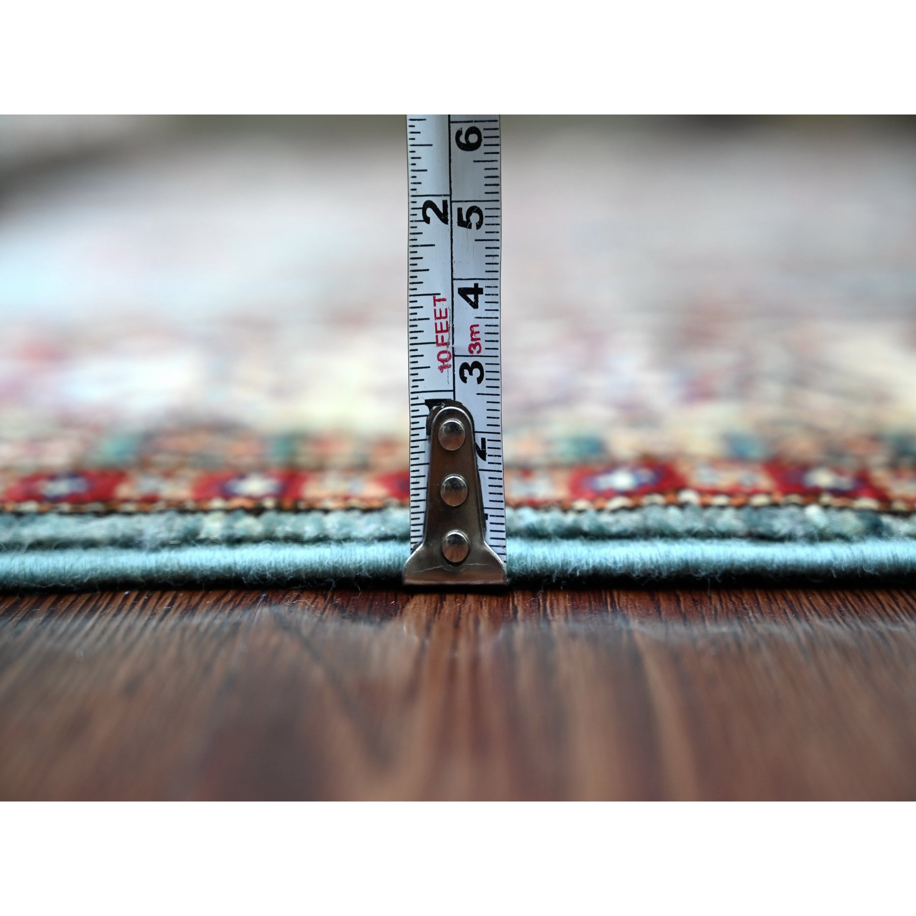 Tribal-Geometric-Hand-Knotted-Rug-106500