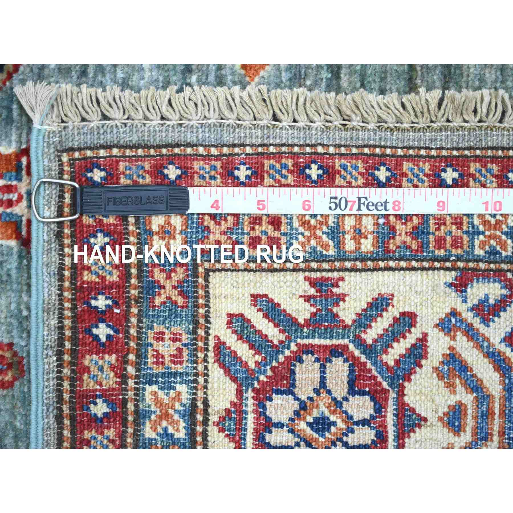 Tribal-Geometric-Hand-Knotted-Rug-106500