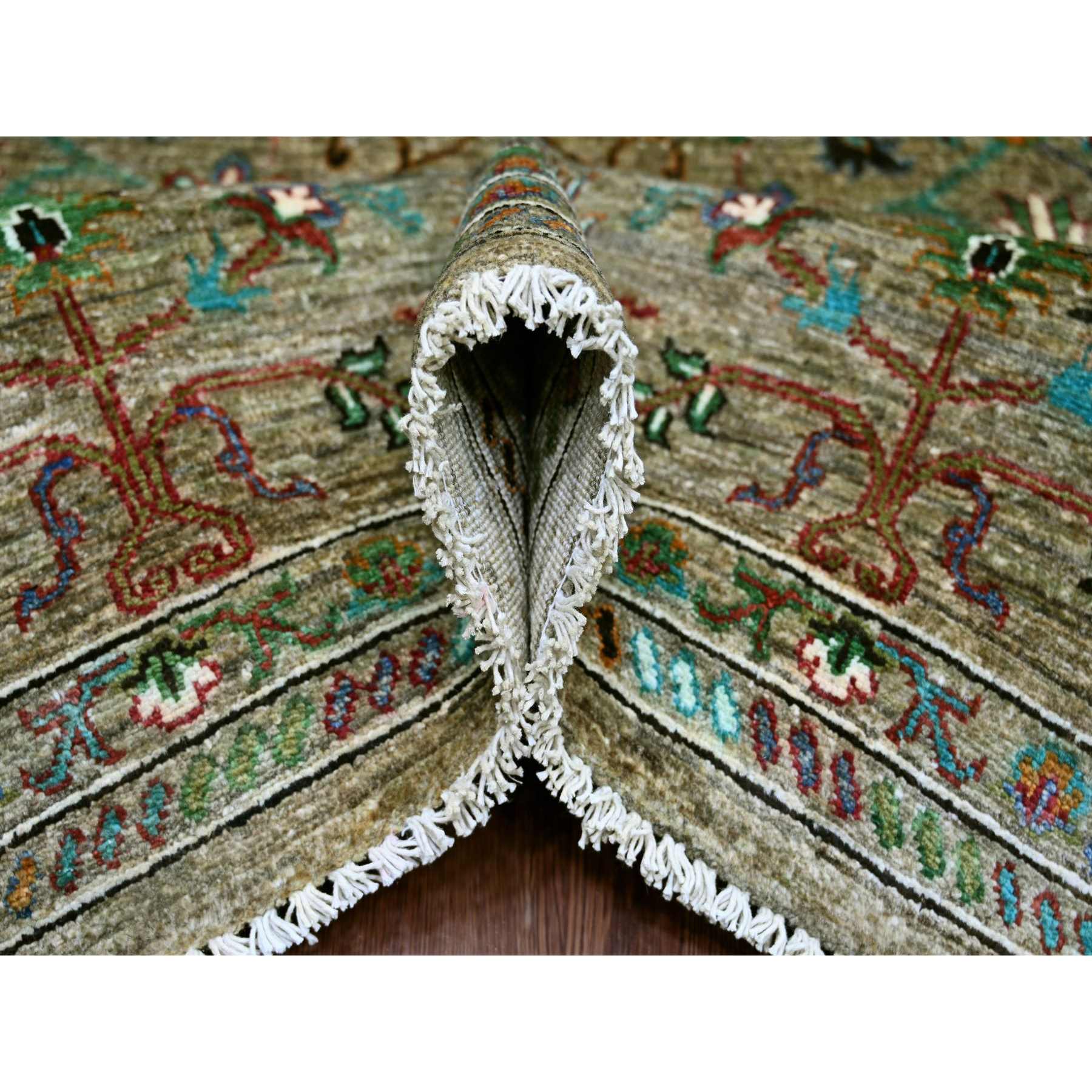 Tribal-Geometric-Hand-Knotted-Rug-106575