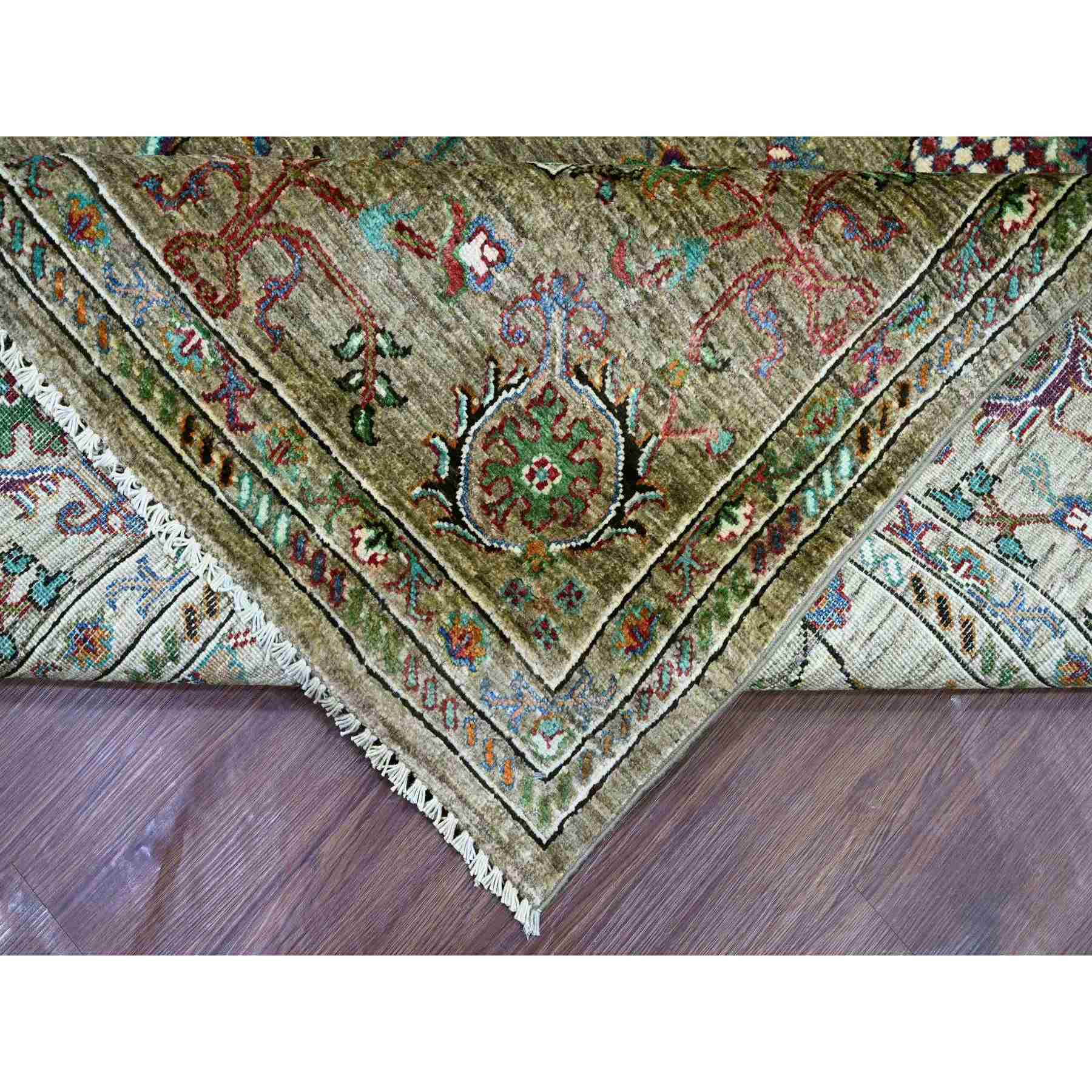Tribal-Geometric-Hand-Knotted-Rug-106575