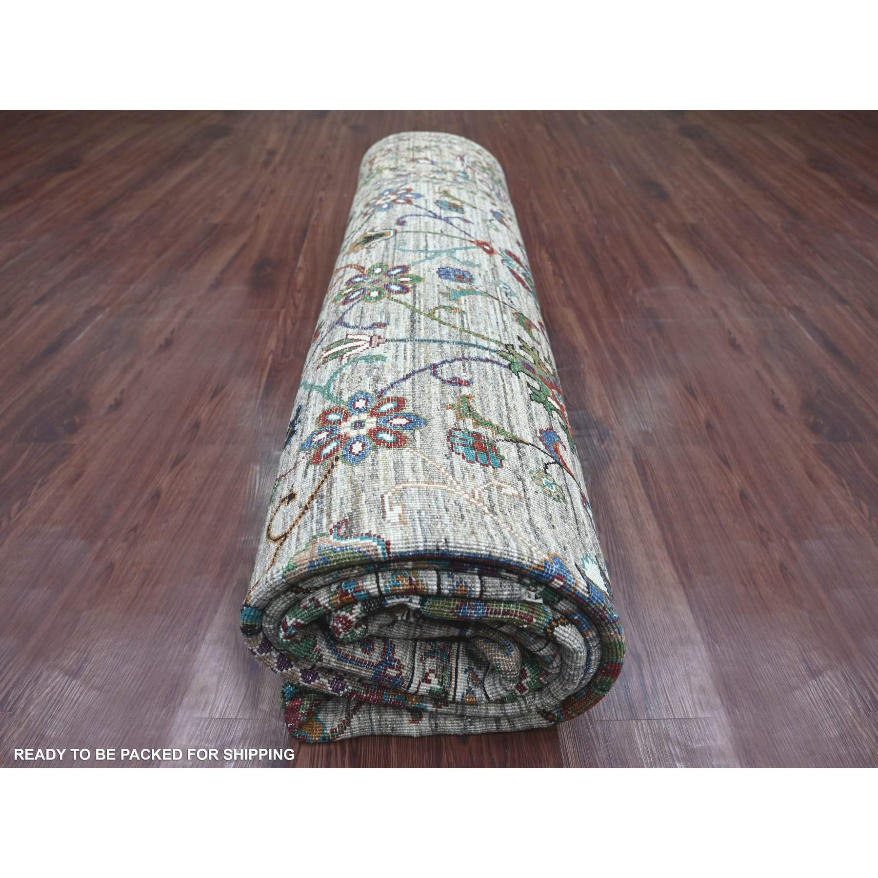 Tribal-Geometric-Hand-Knotted-Rug-106575