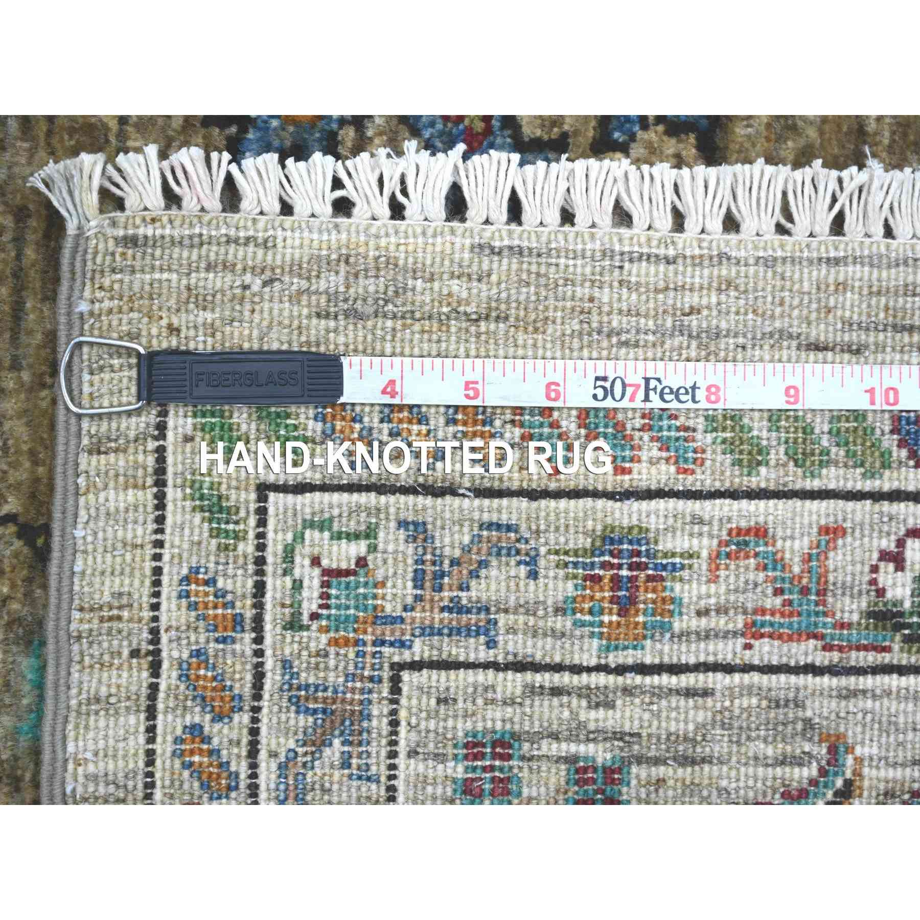 Tribal-Geometric-Hand-Knotted-Rug-106575