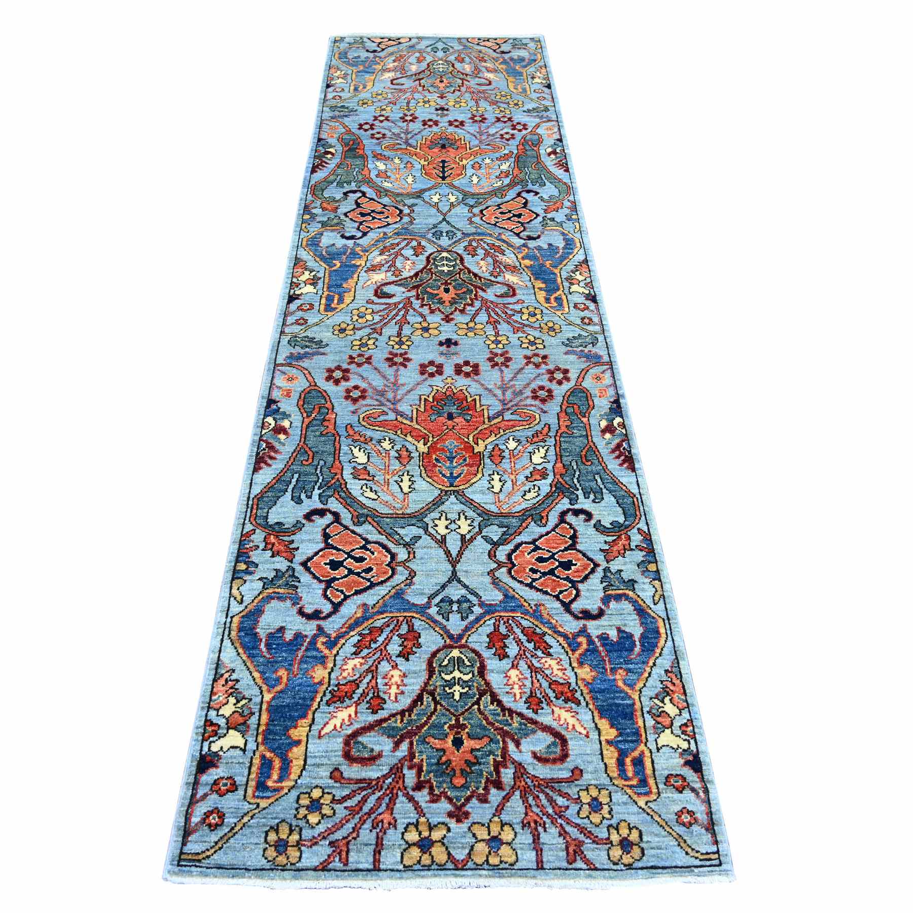 Tribal-Geometric-Hand-Knotted-Rug-106580