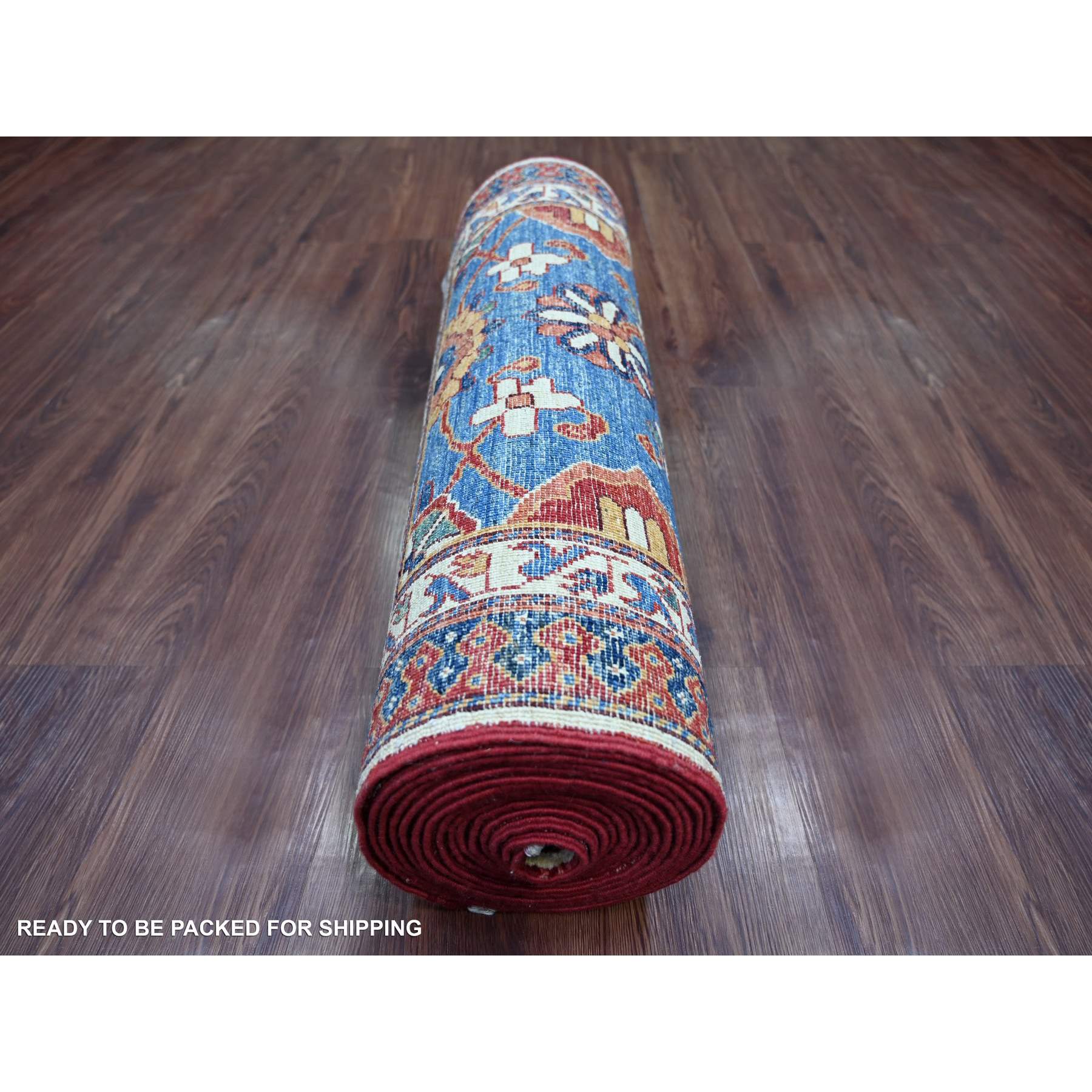 Tribal-Geometric-Hand-Knotted-Rug-106590