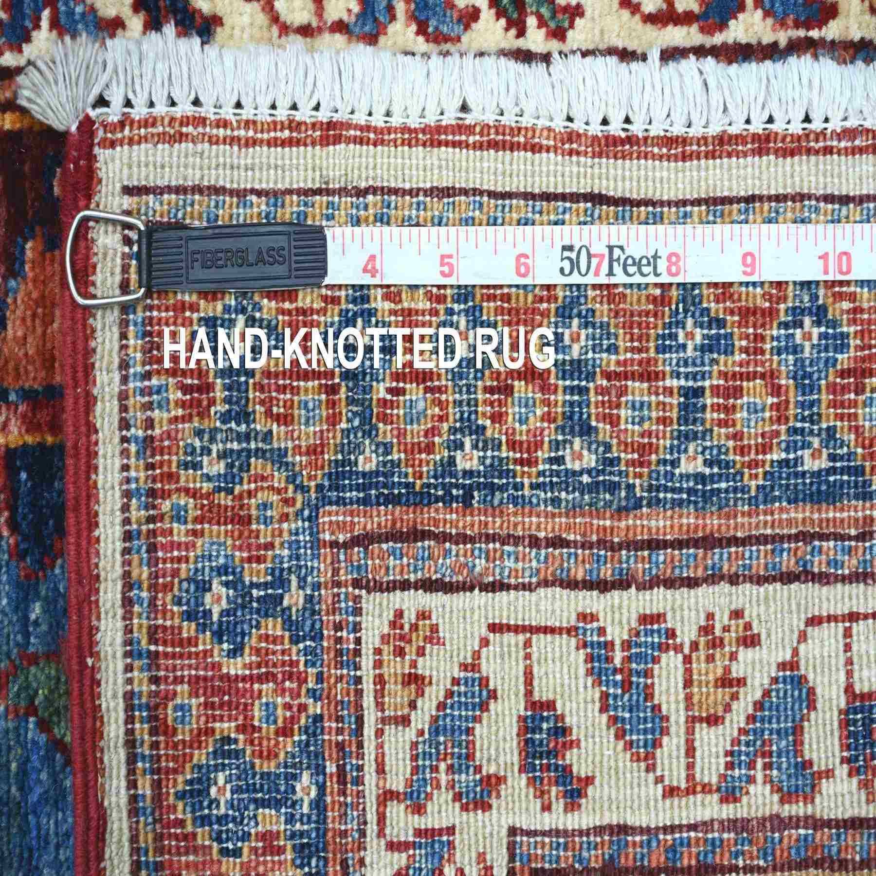 Tribal-Geometric-Hand-Knotted-Rug-106590