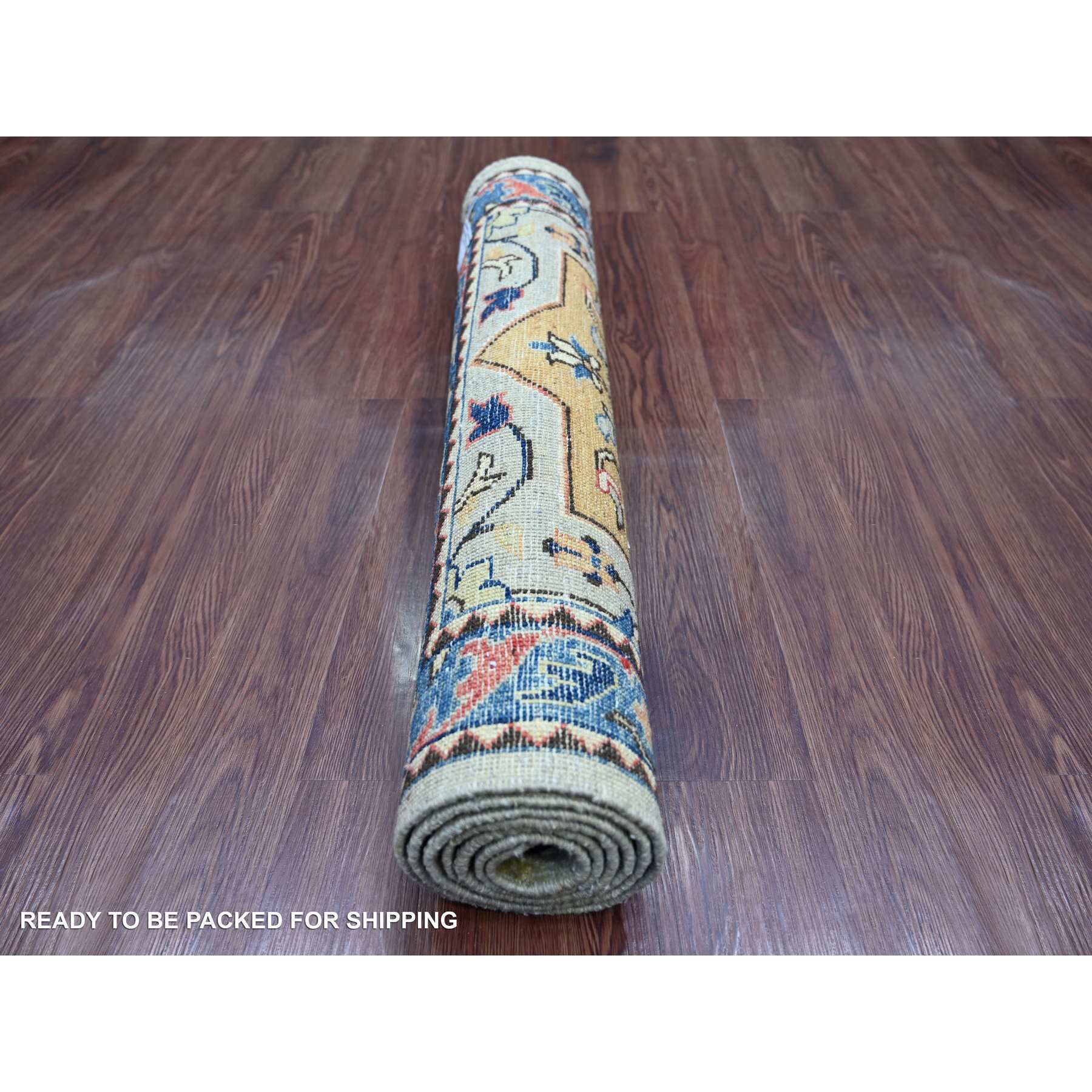 Tribal-Geometric-Hand-Knotted-Rug-106595