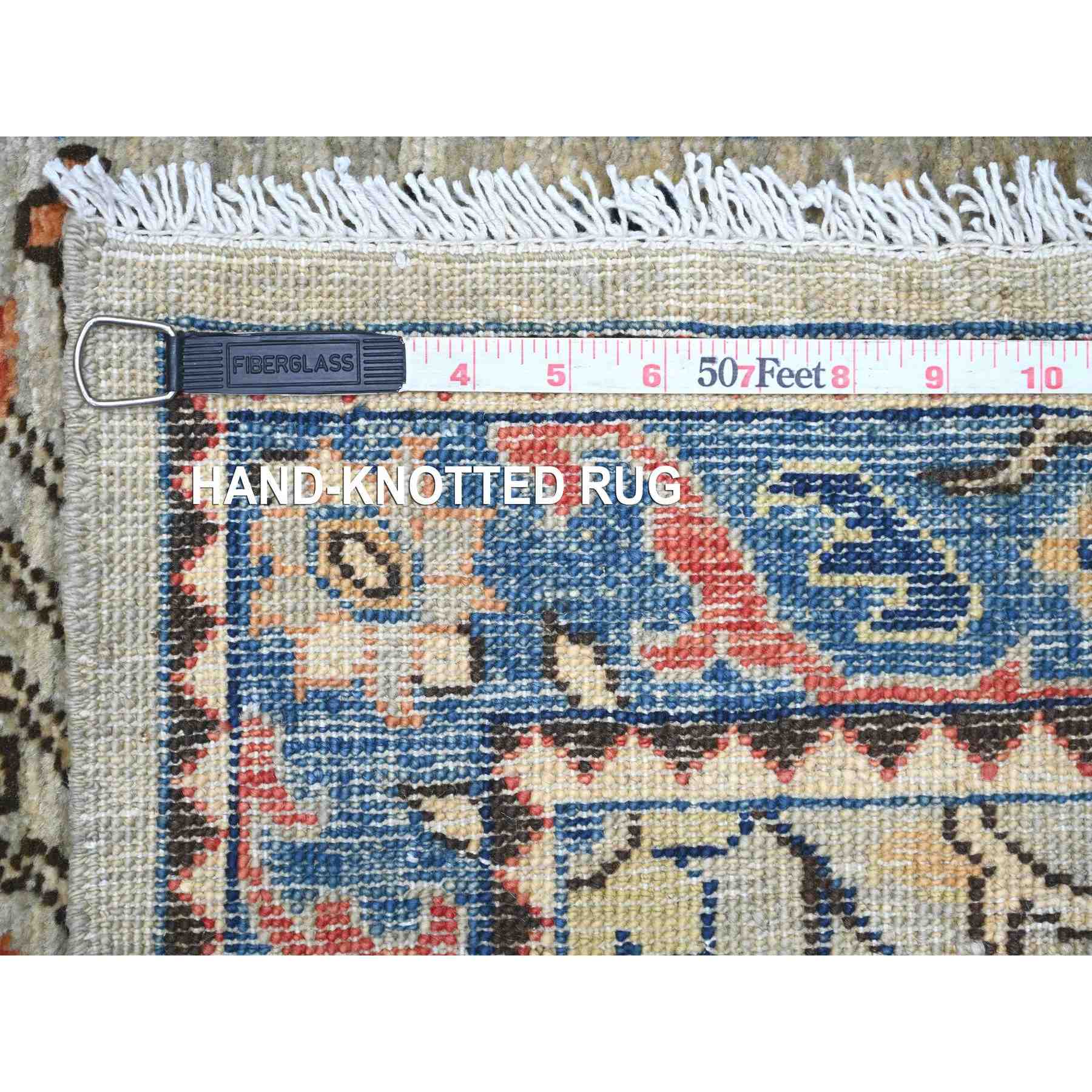 Tribal-Geometric-Hand-Knotted-Rug-106595